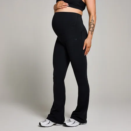 MP Women's Maternity Over the Bump Flared Leggings - Black