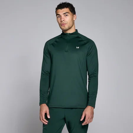MP Men's Training 1/4 Zip - Dark Emerald