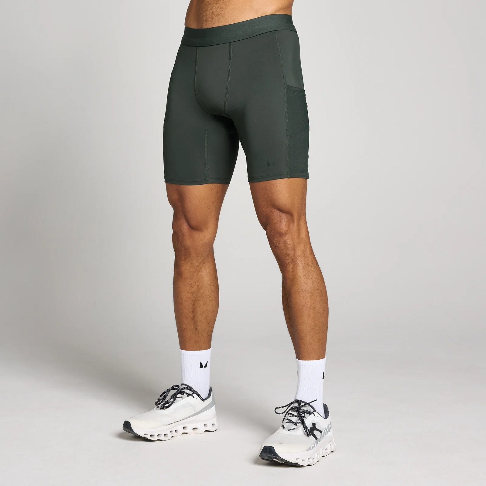 MP Men's Hybrid Pocket Half Tight - Washed Black - XS Bilde 1