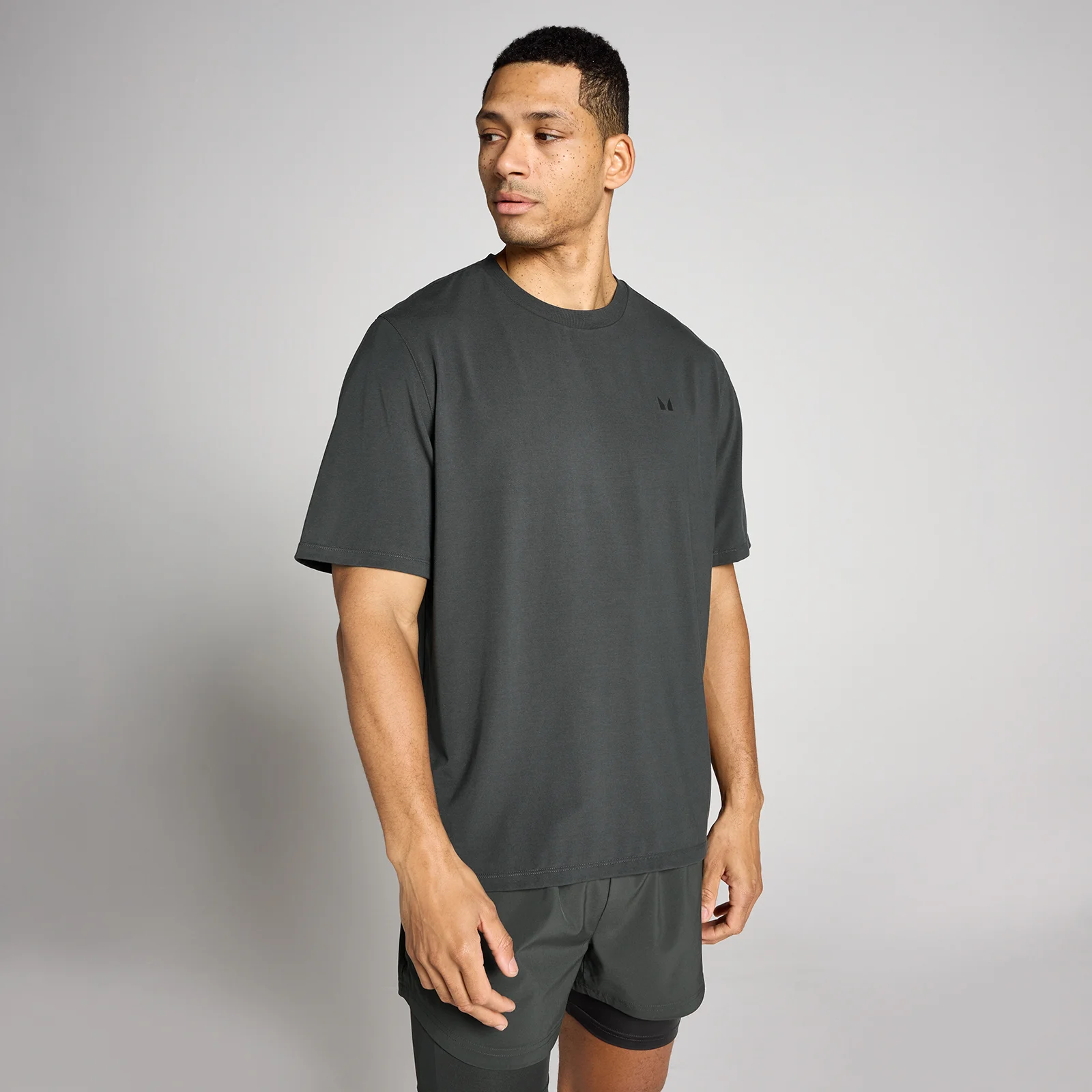 MP Men's Oversized Cotton Modal T-Shirt - Washed Black - L Bilde 1