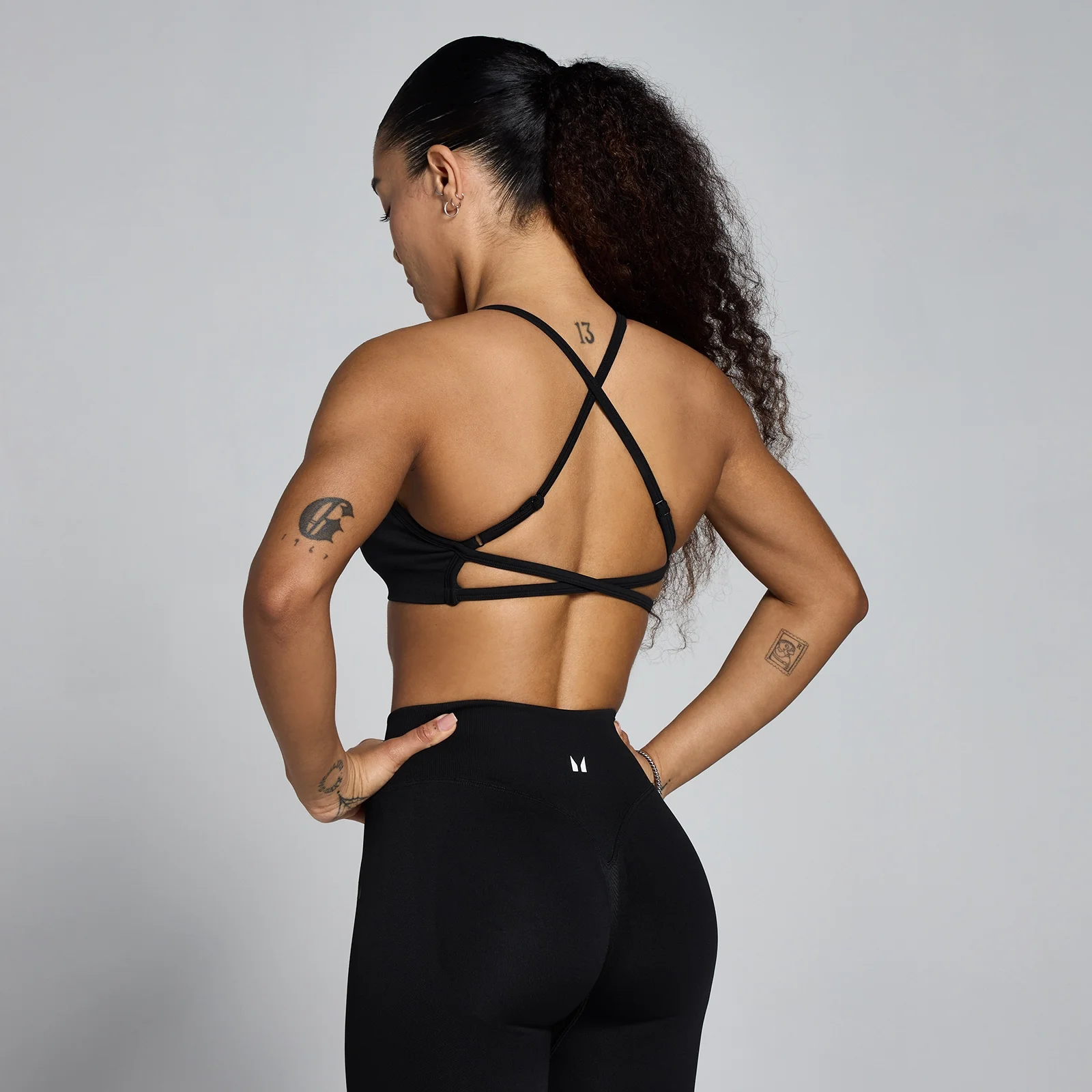 MP Women's Lift Seamless Strappy Bra - Black - XS Bilde 1