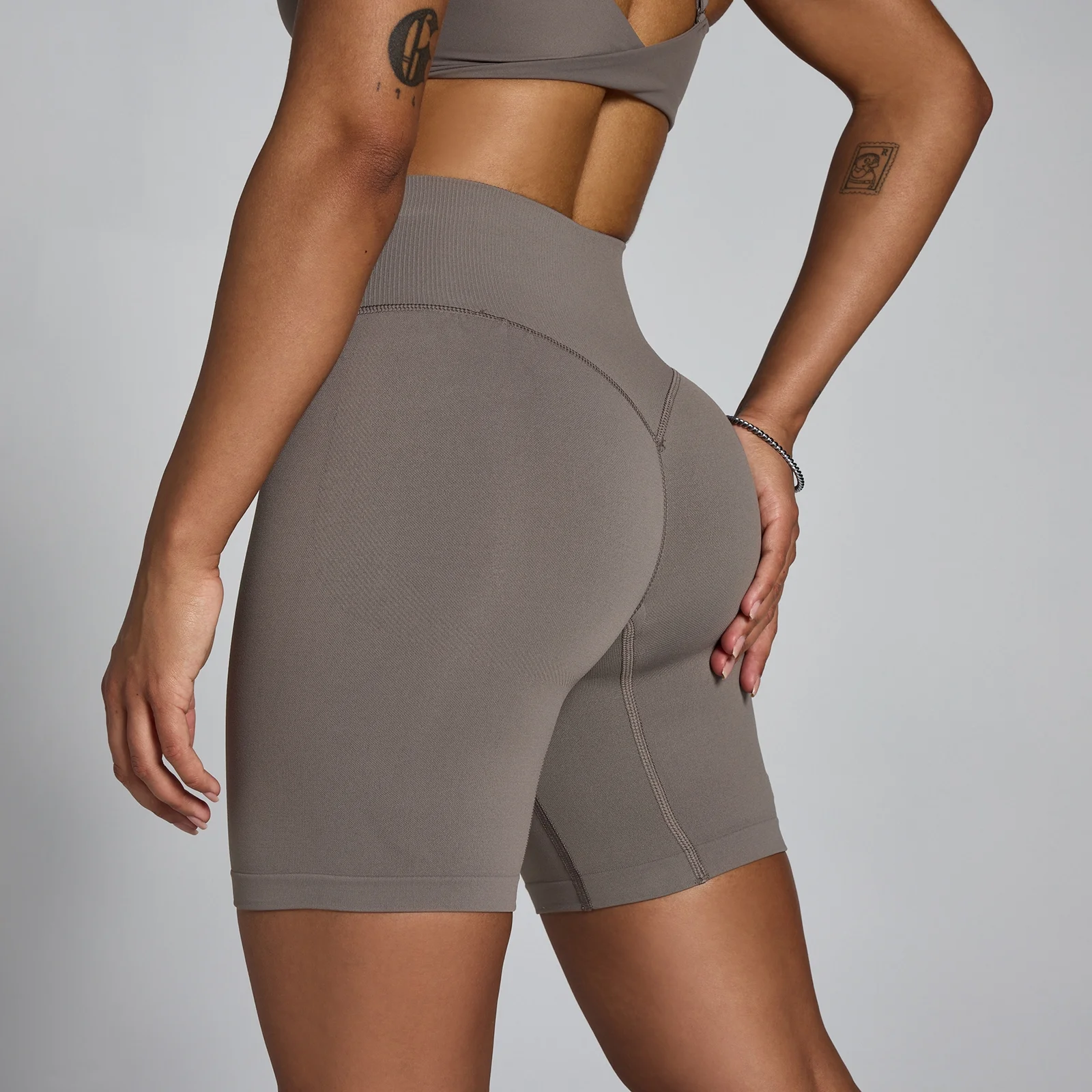 MP Women's Tempo Hybrid Seamless Shorts - Ash Grey - XS Bilde 1