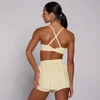 MP Women's Tempo Twist Back Sports Bra - Butter