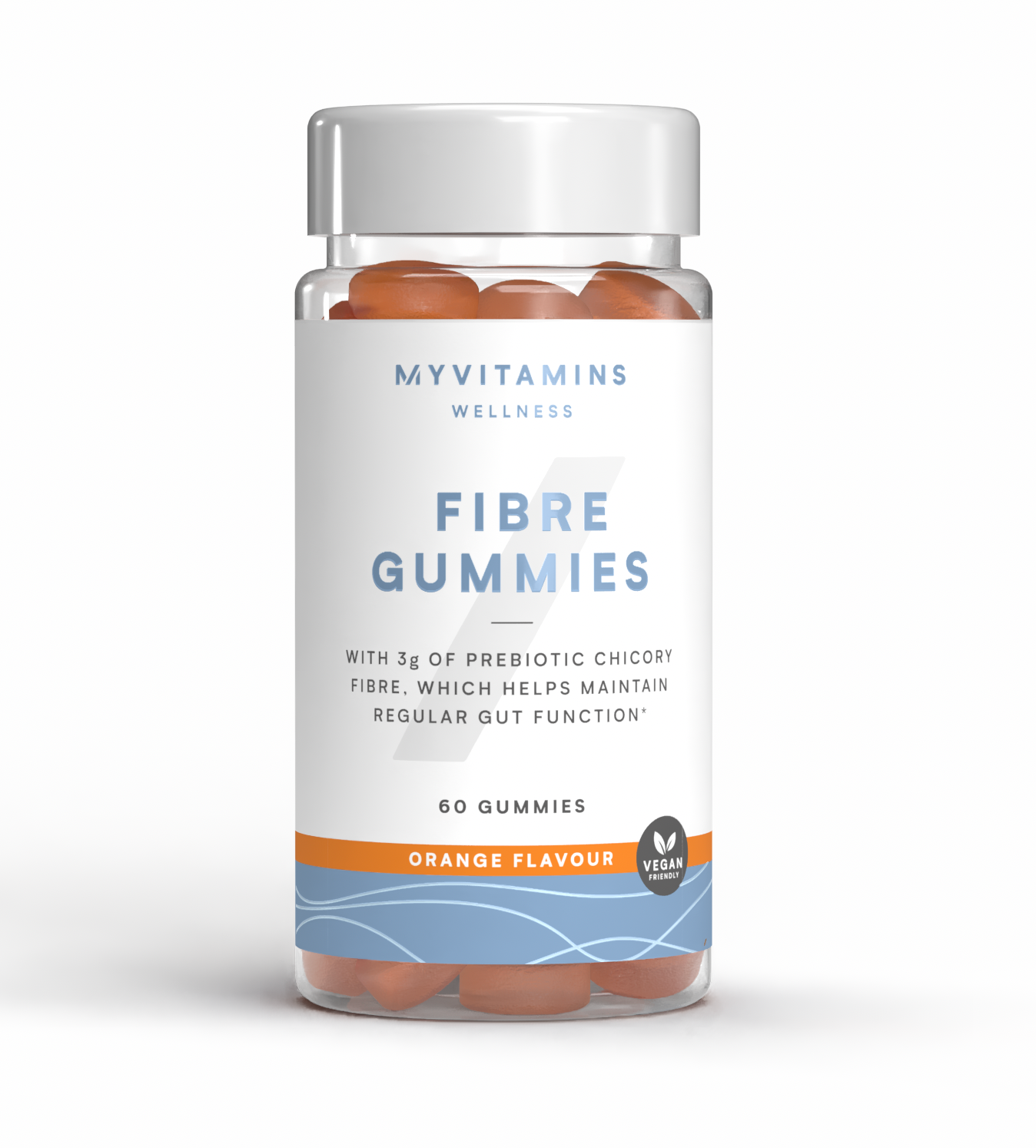 Myvitamins High Fibre Gummies - 60 gummies, 30servings - Oransje Bilde 1