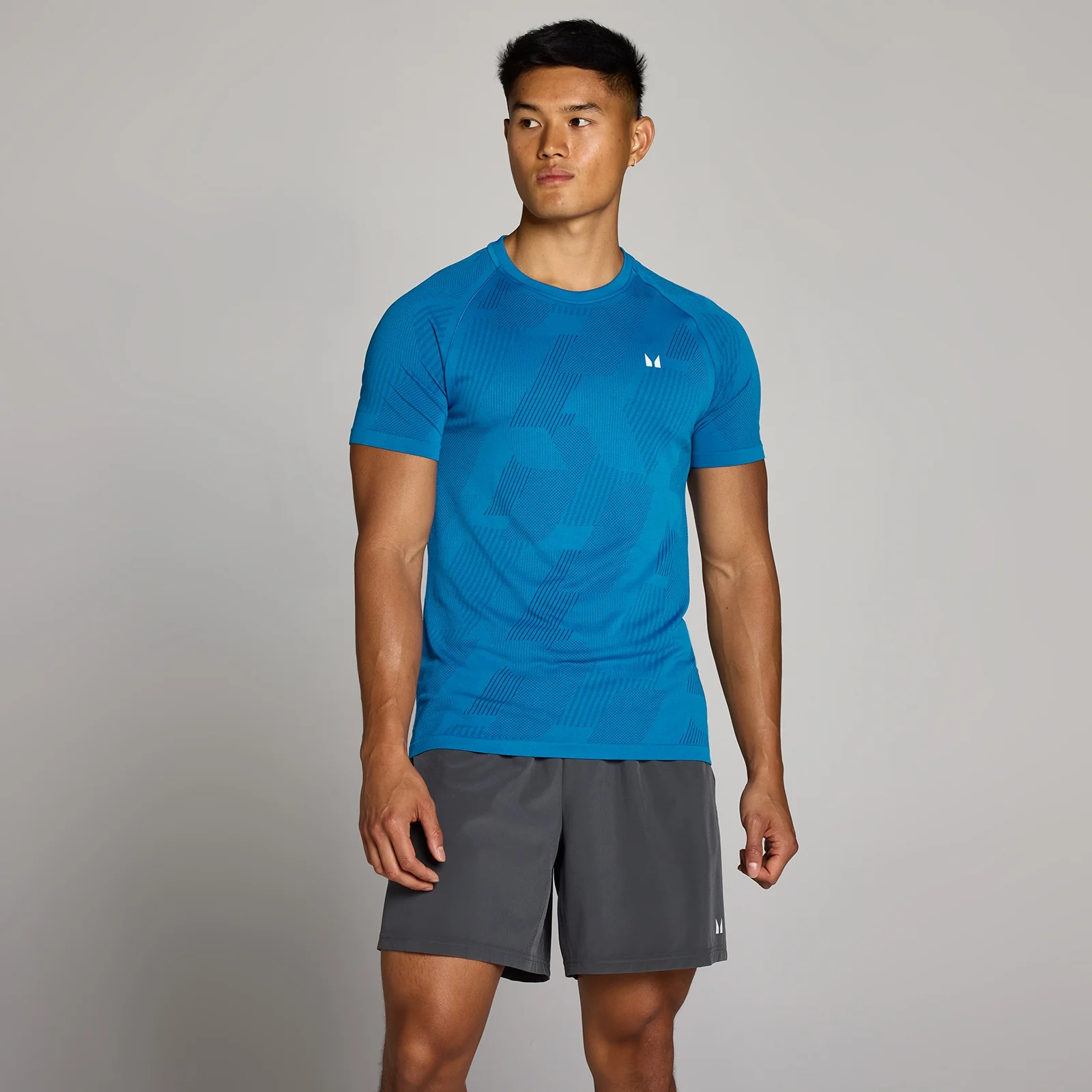 MP Men's Tempo Pillar Graphic Seamless T-Shirt - Track Blue - XS Bilde 1