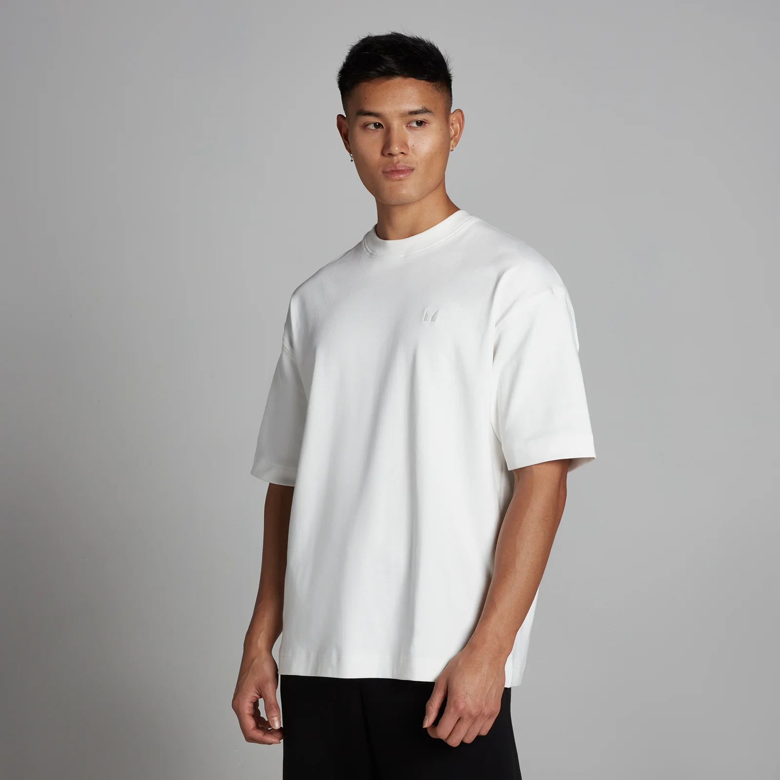 MP Herre Oversized Bomulls T-Skjorte - Hvit - S Bilde 1