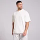 MP Herre Vasket Oversized Bomull T-Skjorte - Vintage Hvit