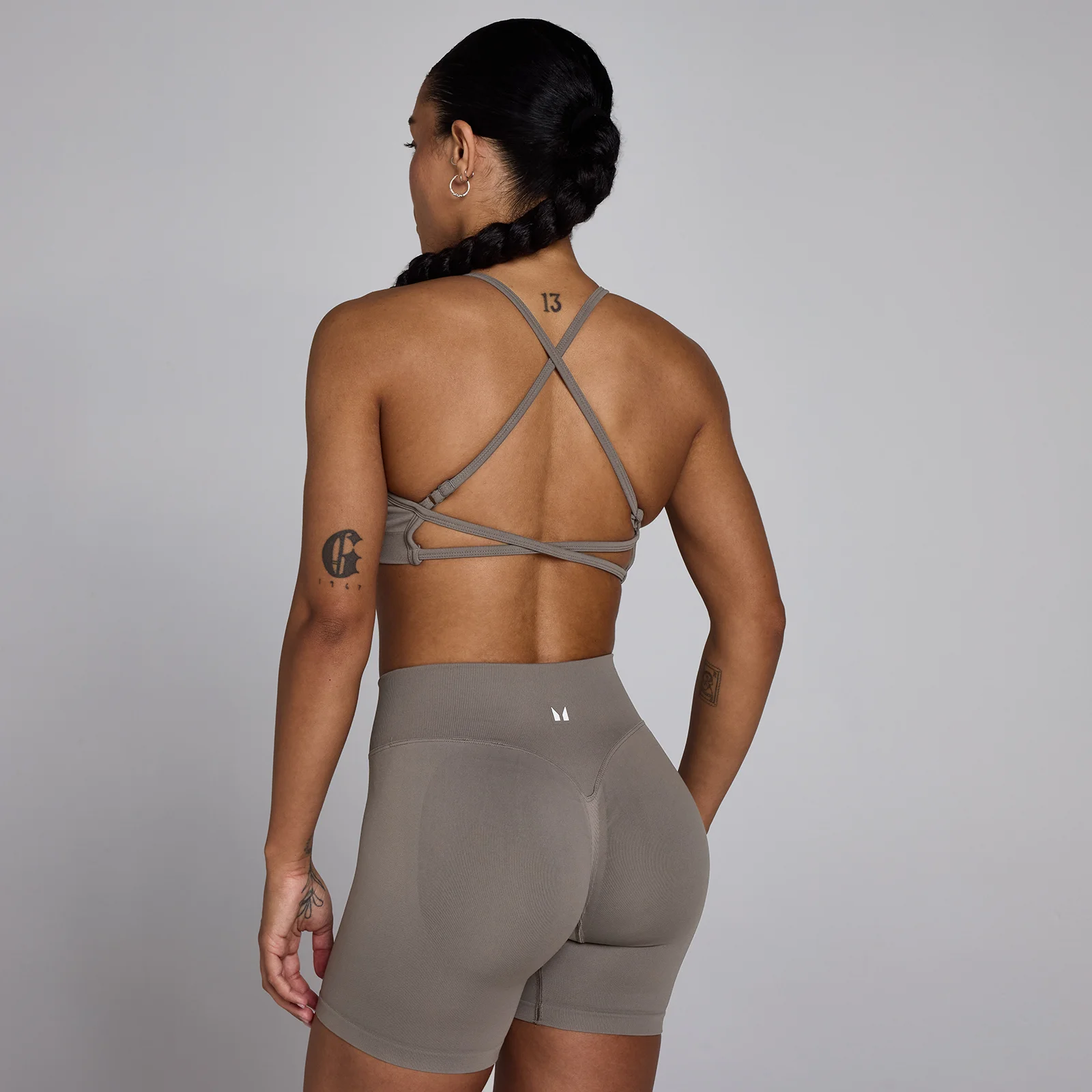 MP Women's Lift Seamless Strappy Bra - Dark Truffle - L Bilde 1