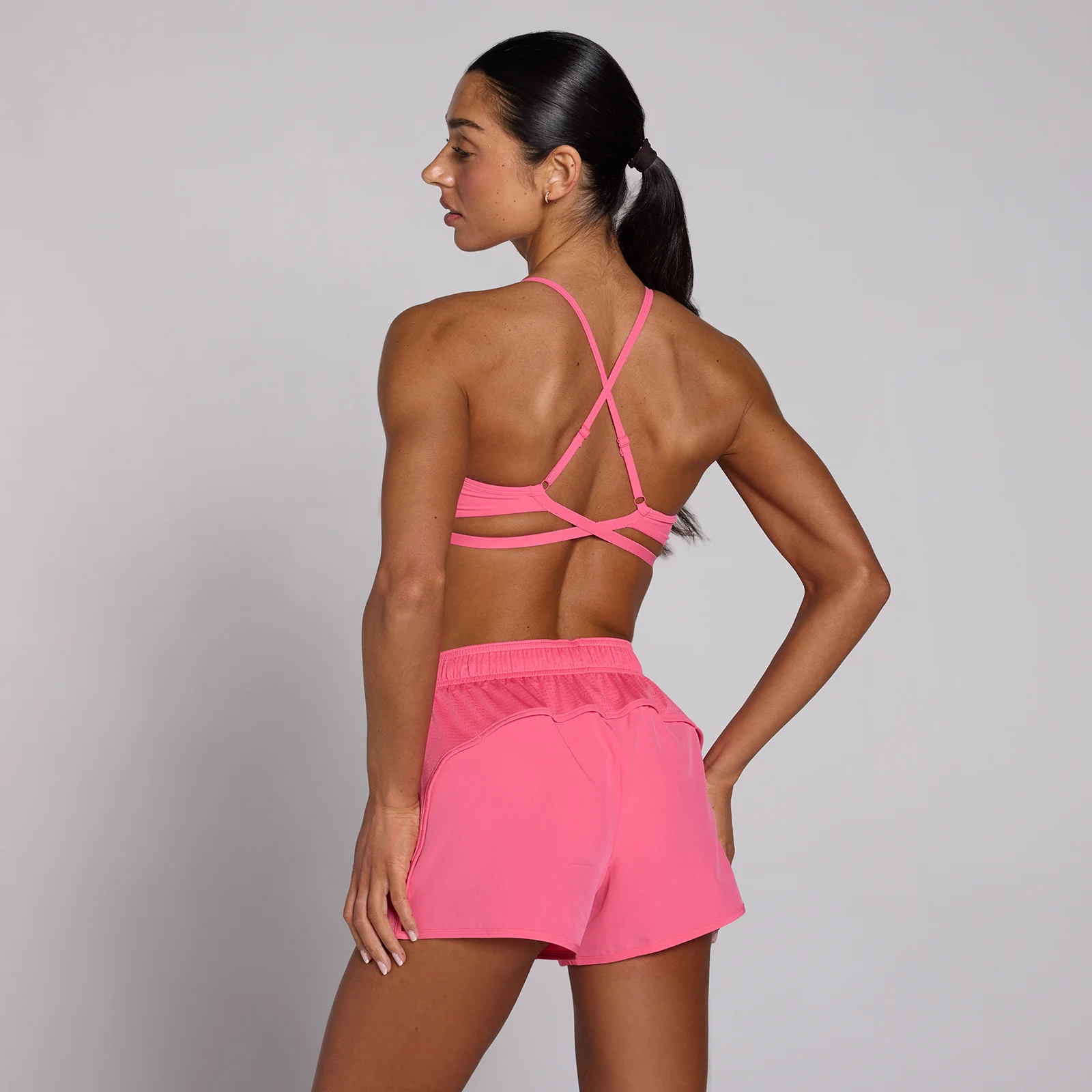MP Women's Tempo Adjustable Strappy Back Sports Bra - Vibrant Pink - XL Bilde 1
