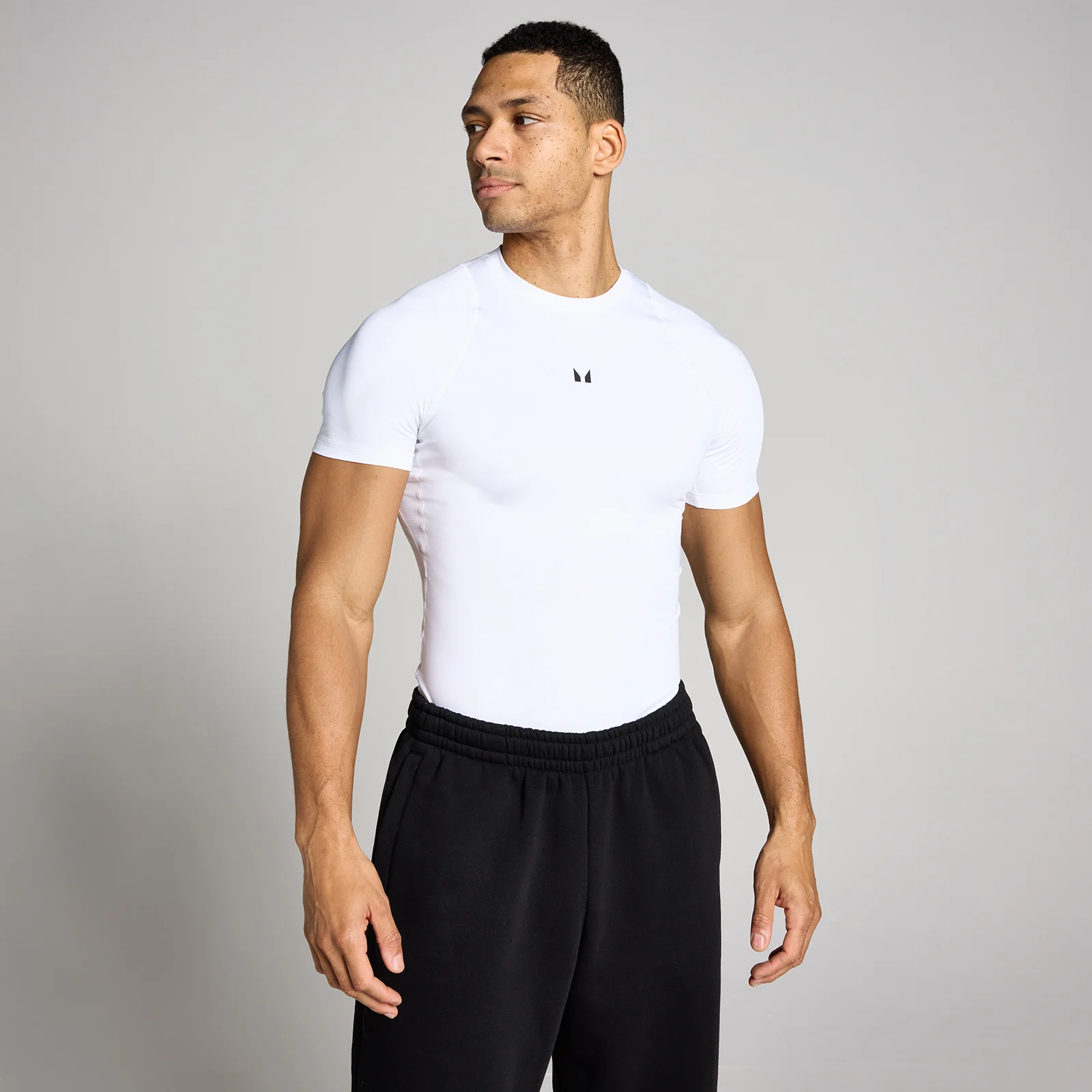 MP Men's Training Short Sleeve Baselayer - White - M Bilde 1