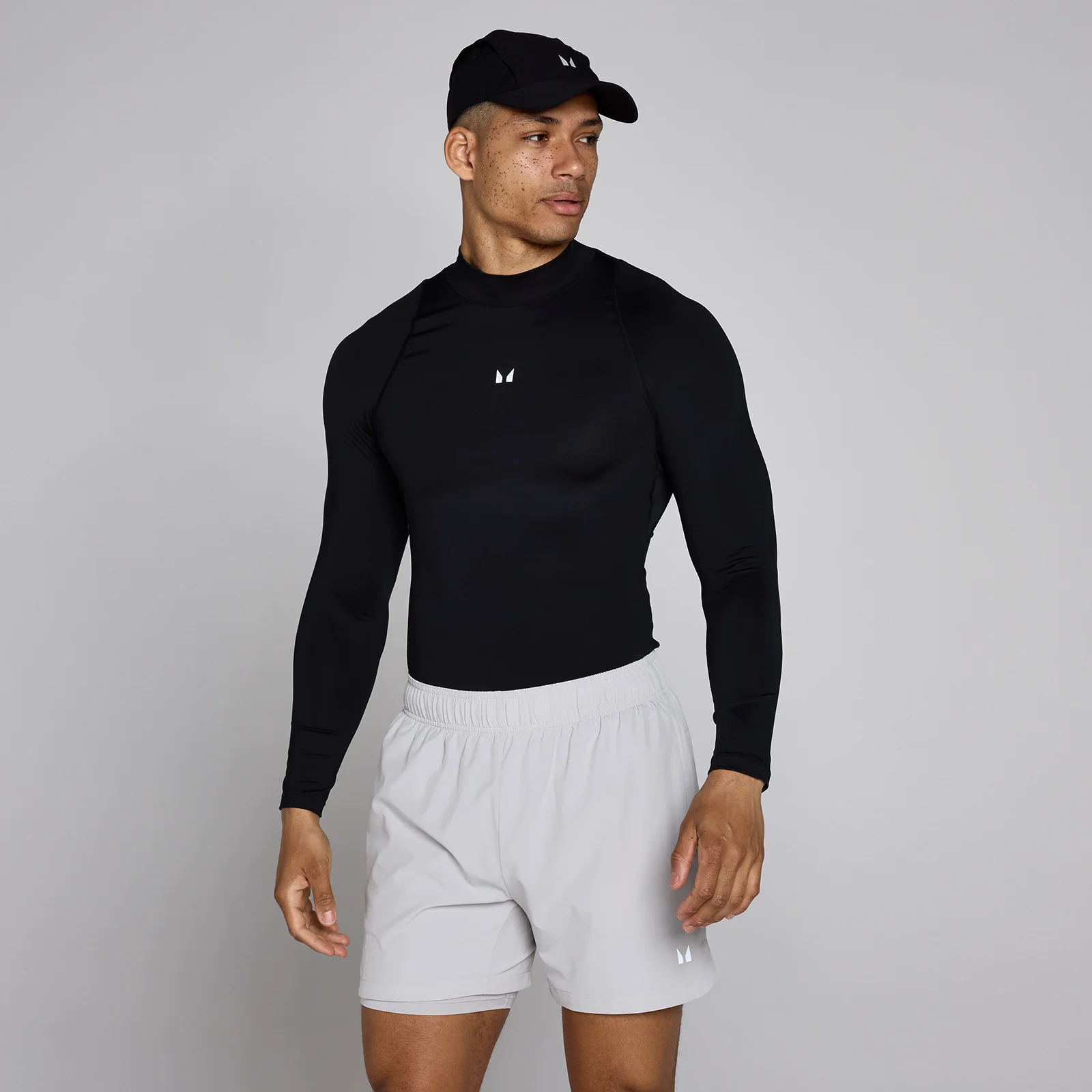 MP Men's Training High Neck Long Sleeve Baselayer - Black - M Bilde 1