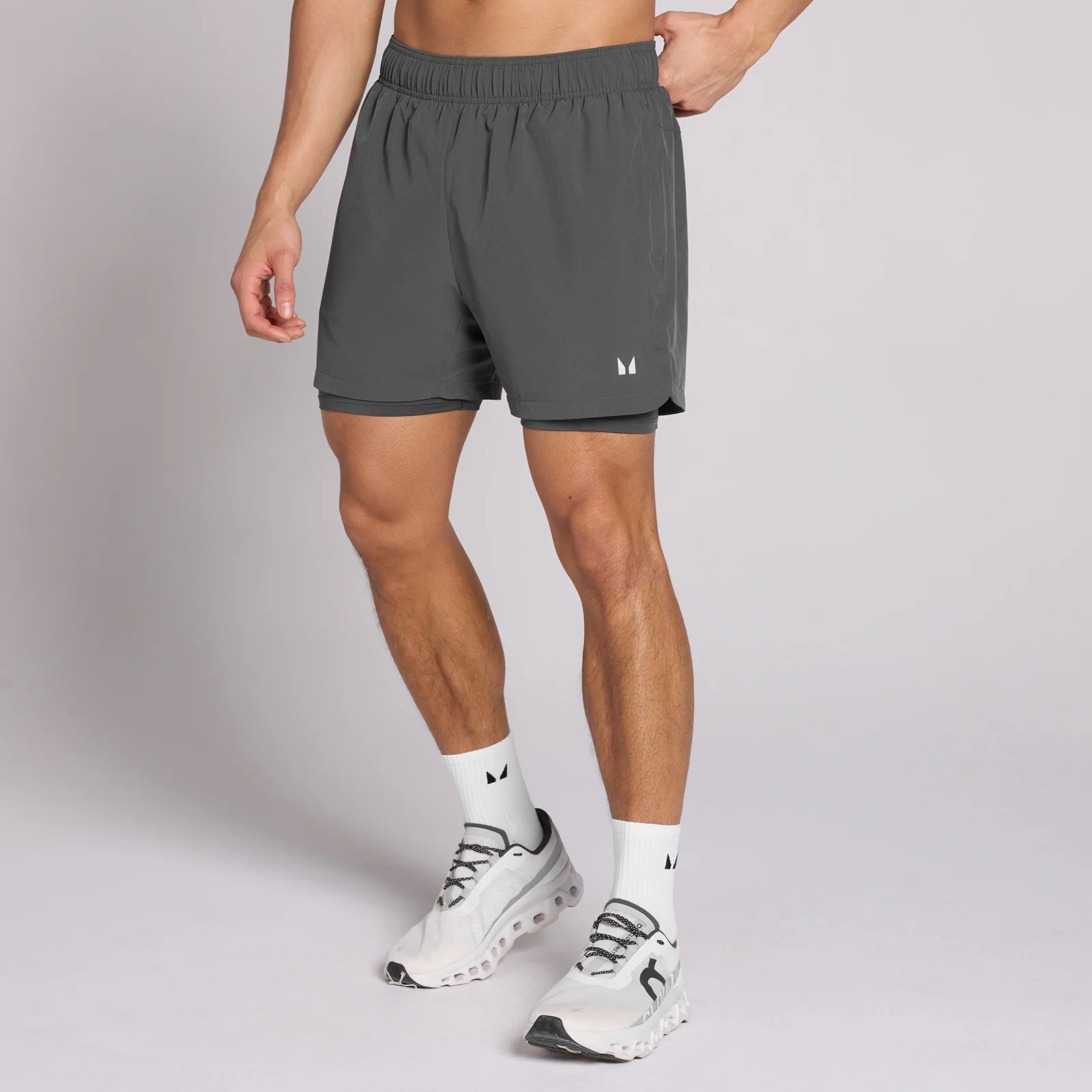 MP Men's 5" 2-in-1 Training Shorts - Dark Grey - M Bilde 1