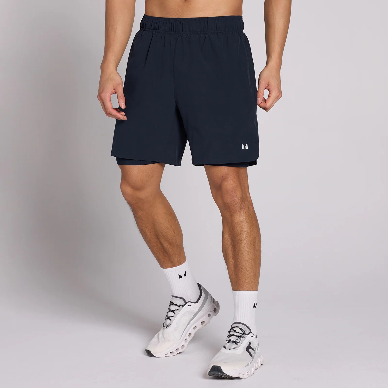 MP Men's 7" 2-in-1 Training Shorts - Dark Navy - S Bilde 1