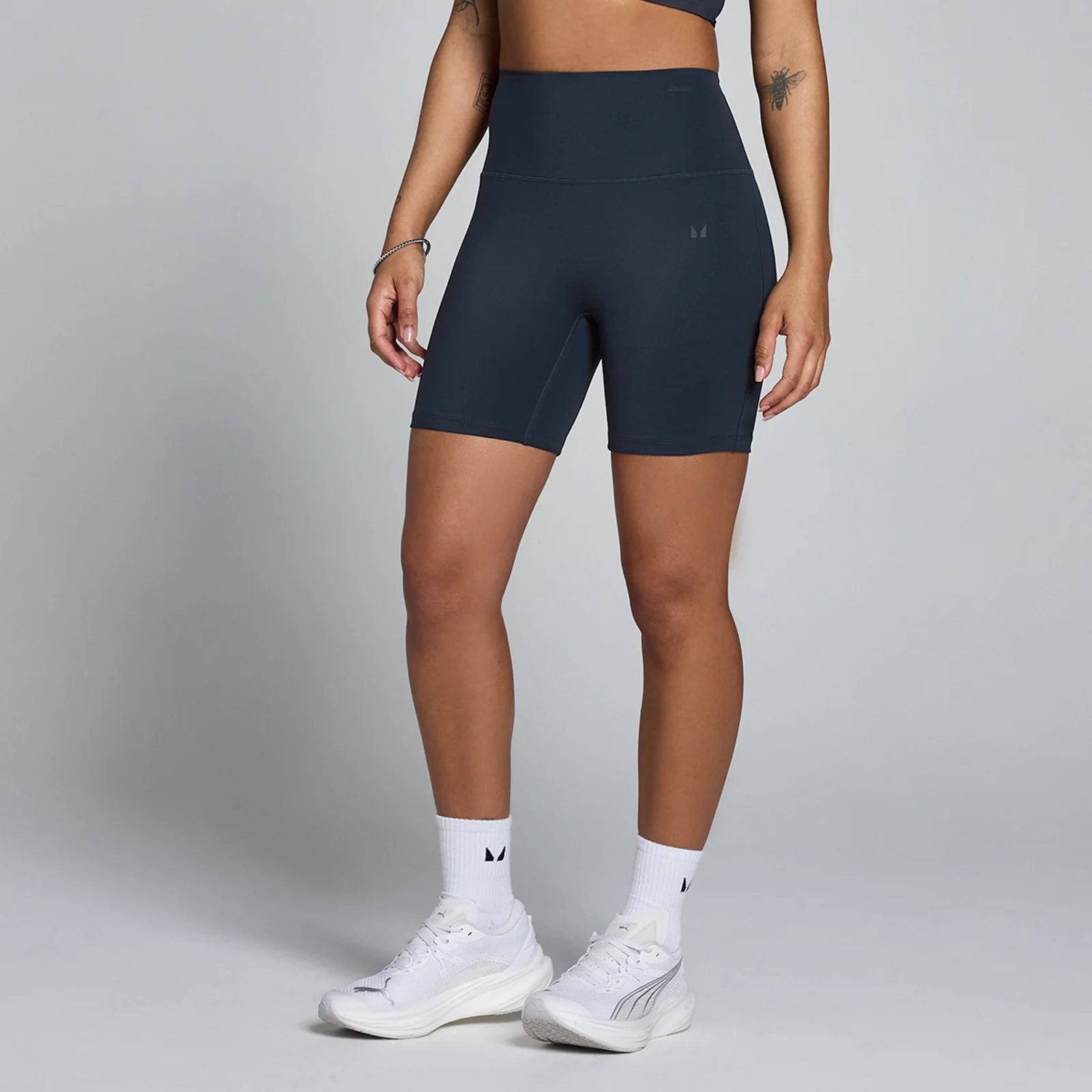MP Women's Tempo High Waisted Shorts - Dark Navy - M Bilde 1