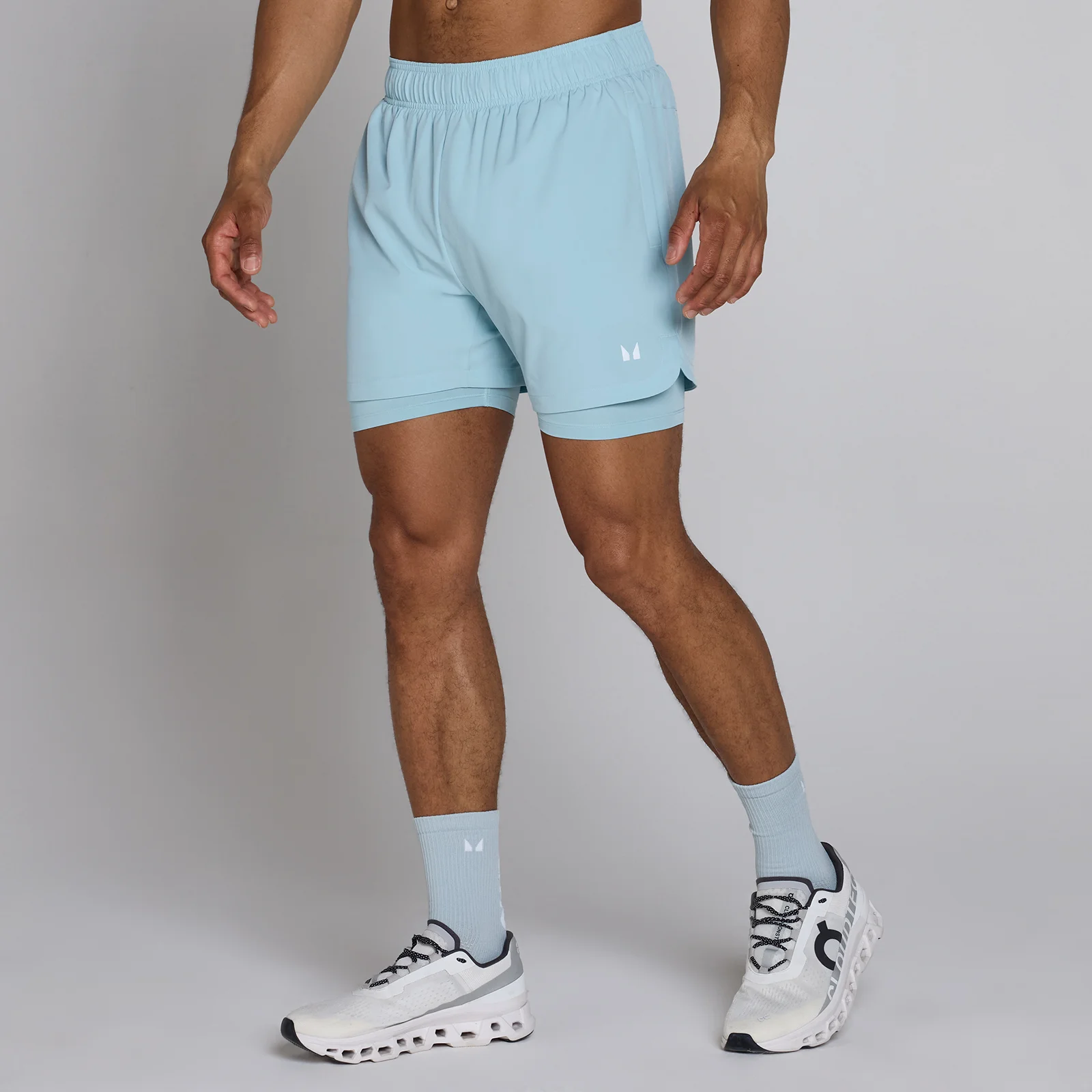 MP Men's Training 5" 2-in-1 Short - Ice - L Bilde 1