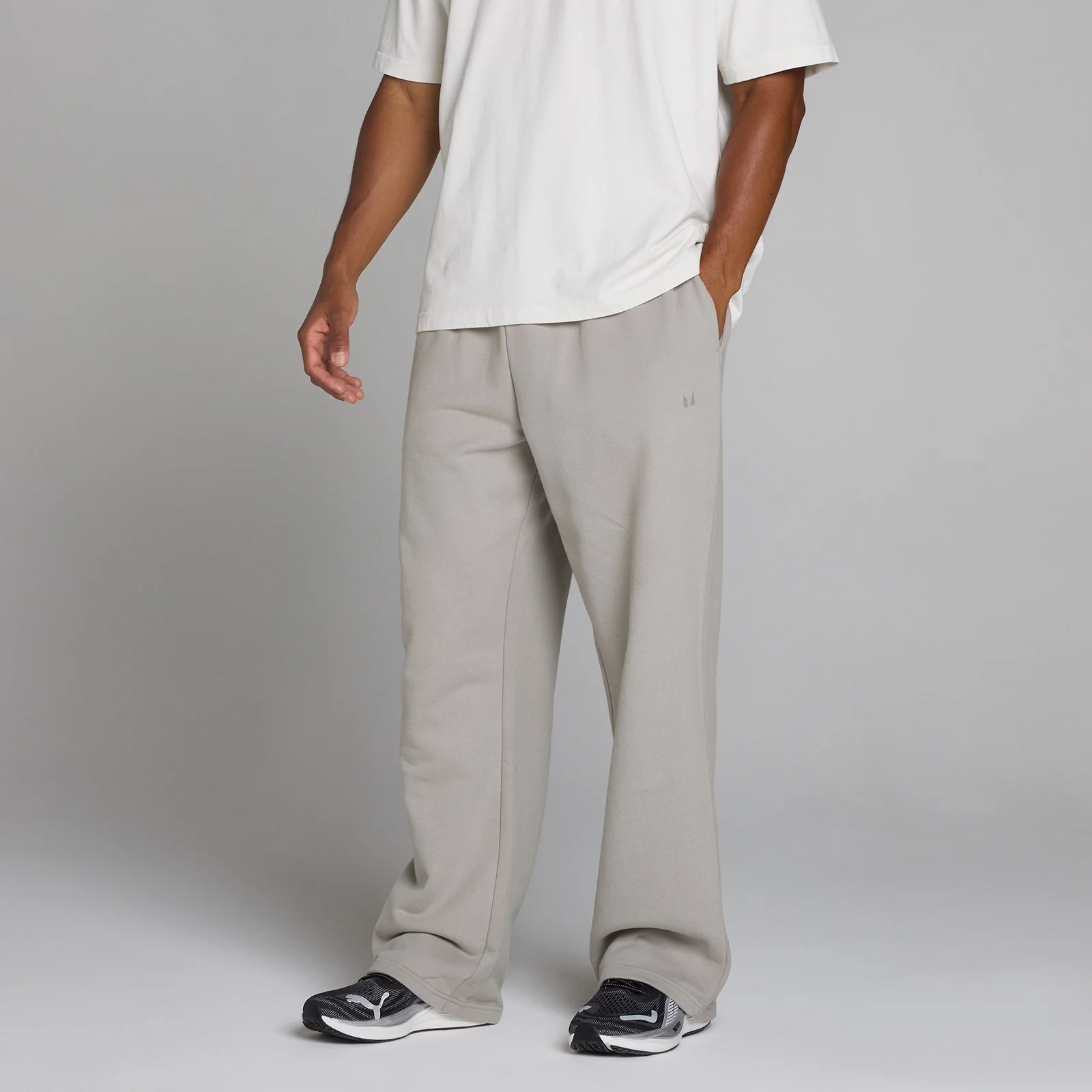 MP Men's Oversized Loopback Straight Leg Jogger - Chalk Grey - M Bilde 1
