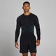 MP Men's Hero Muscle Fit Seamless Long Sleeve - Washed Black/Power Blue