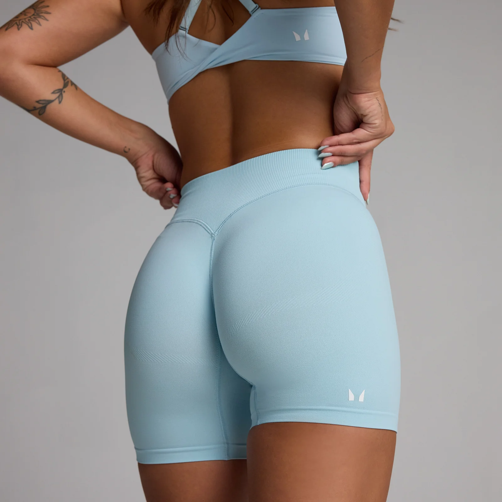 MP Women's Tempo Hybrid Seamless Shorts - Sky Blue - M Bilde 1