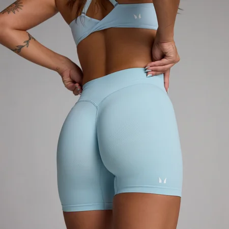 MP Women's Tempo Hybrid Seamless Shorts - Sky Blue