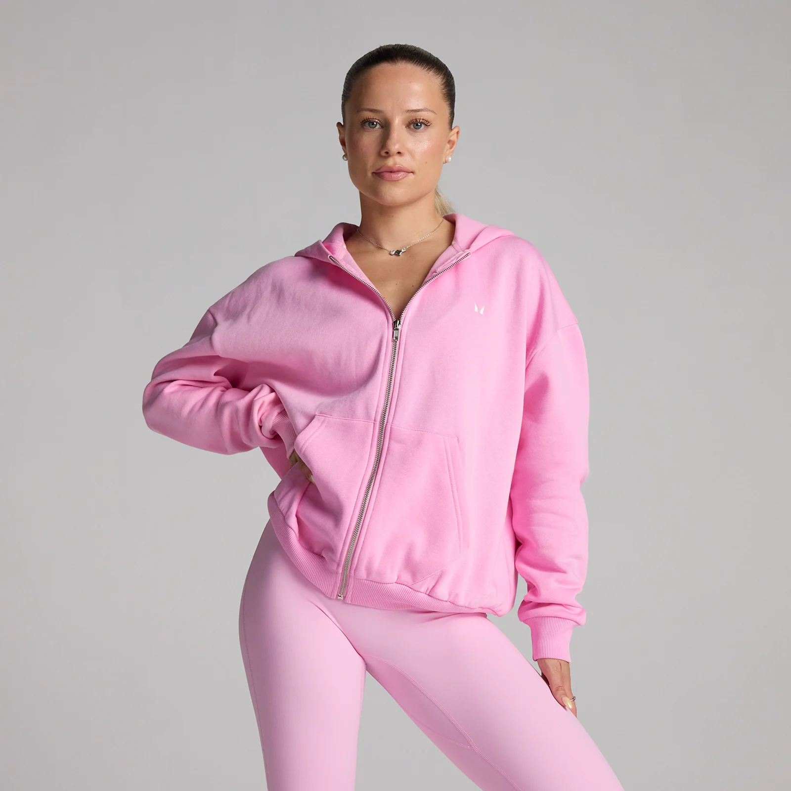 MP Women's Basics Zip Through Hoodie - Cosmo Pink - M Bilde 1