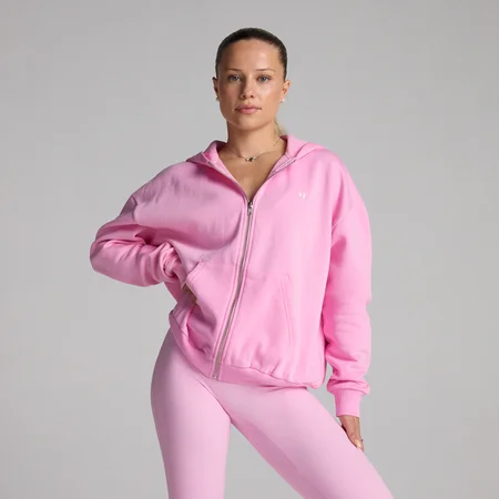 MP Women's Basics Zip Through Hoodie - Cosmo Pink