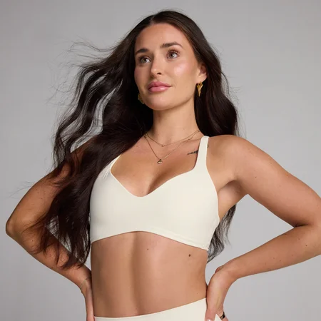 MP Women's Tempo Twist Back Sports Bra - Coconut