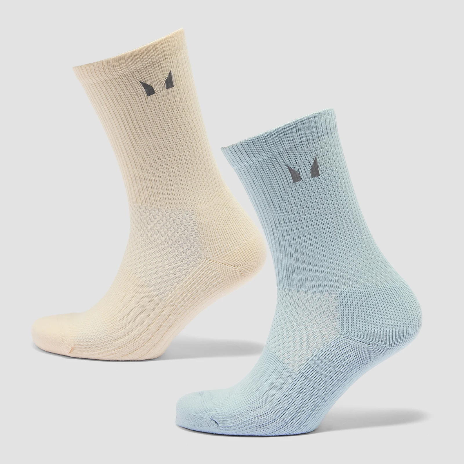 MP Reflective Running Socks (2 Pack) - Butter/Baby Blue - UK 12-14 Bilde 1