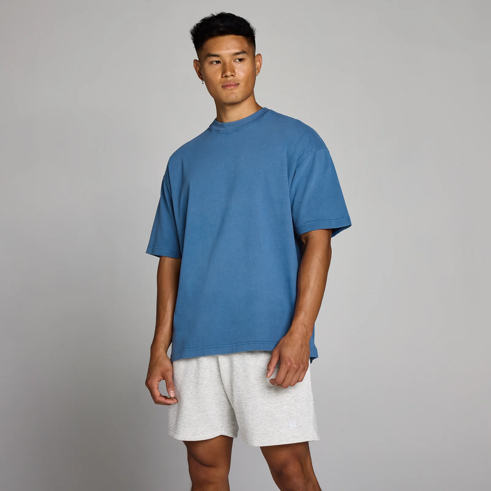 MP Men's Washed Oversized Cotton T-Shirt - Track Blue - XS Bilde 1
