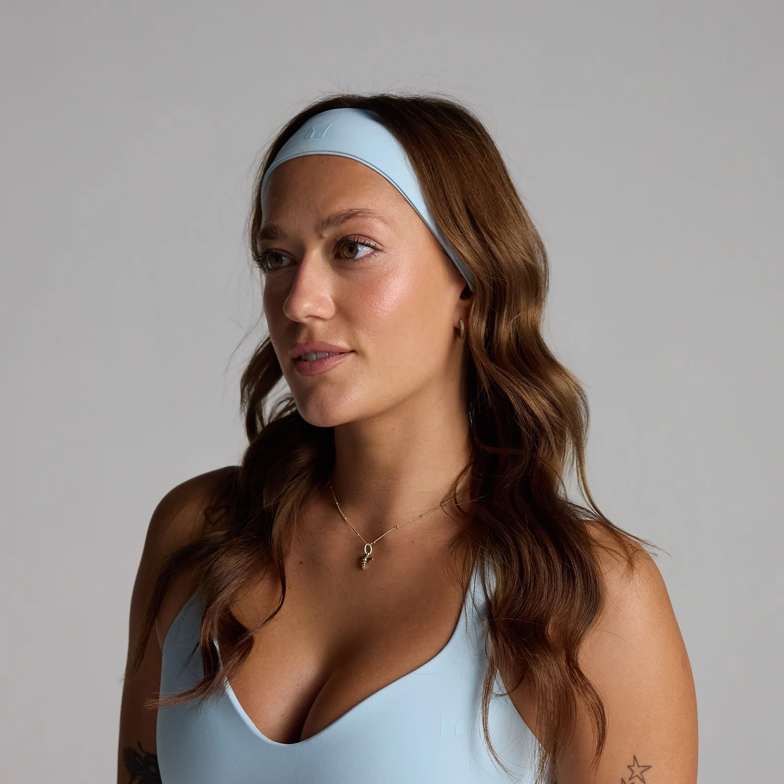 MP Tempo Slim Headband - Sky Blue Bilde 1