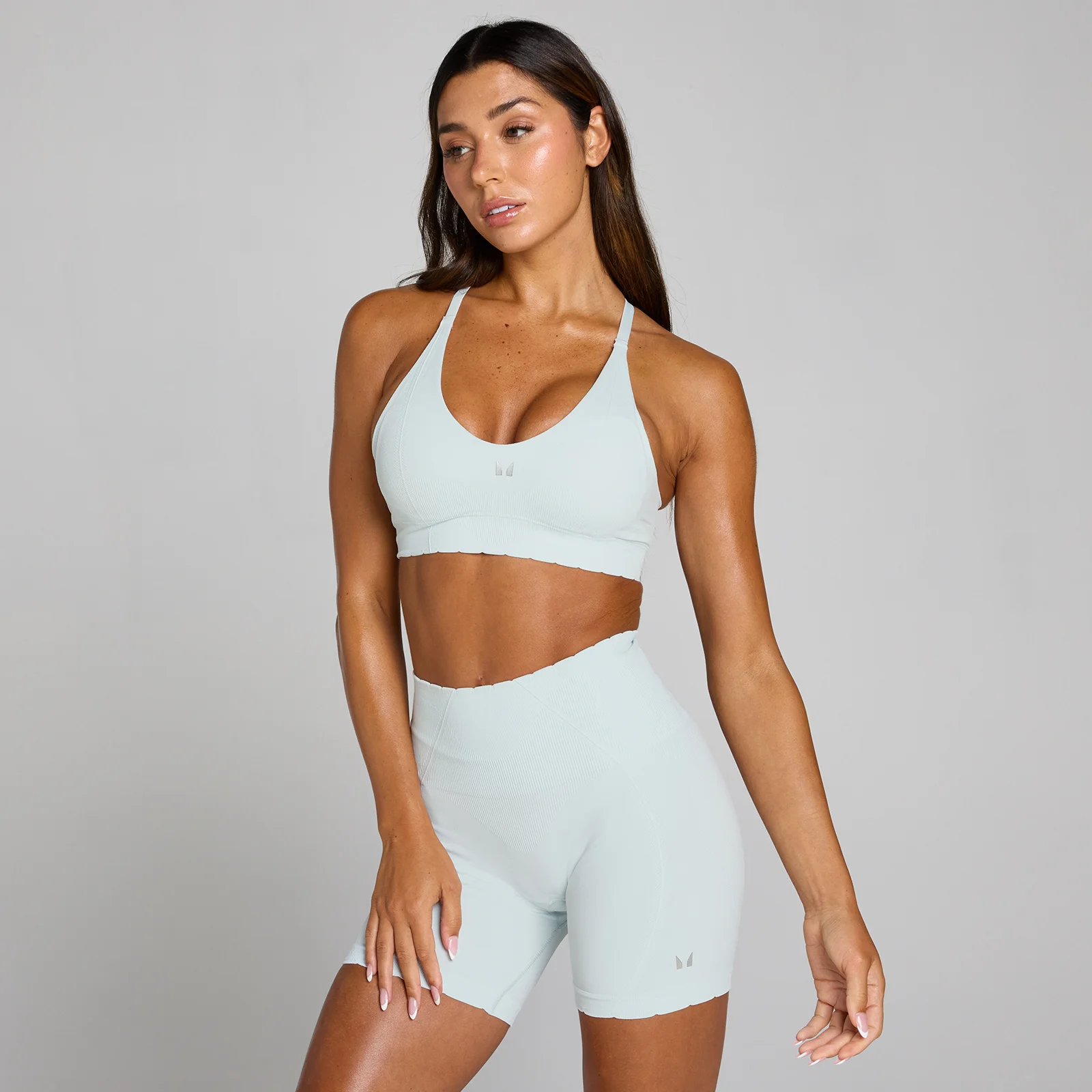 MP Women's Tempo Ultra Seamless Sports Bra - Blue Aura - L Bilde 1
