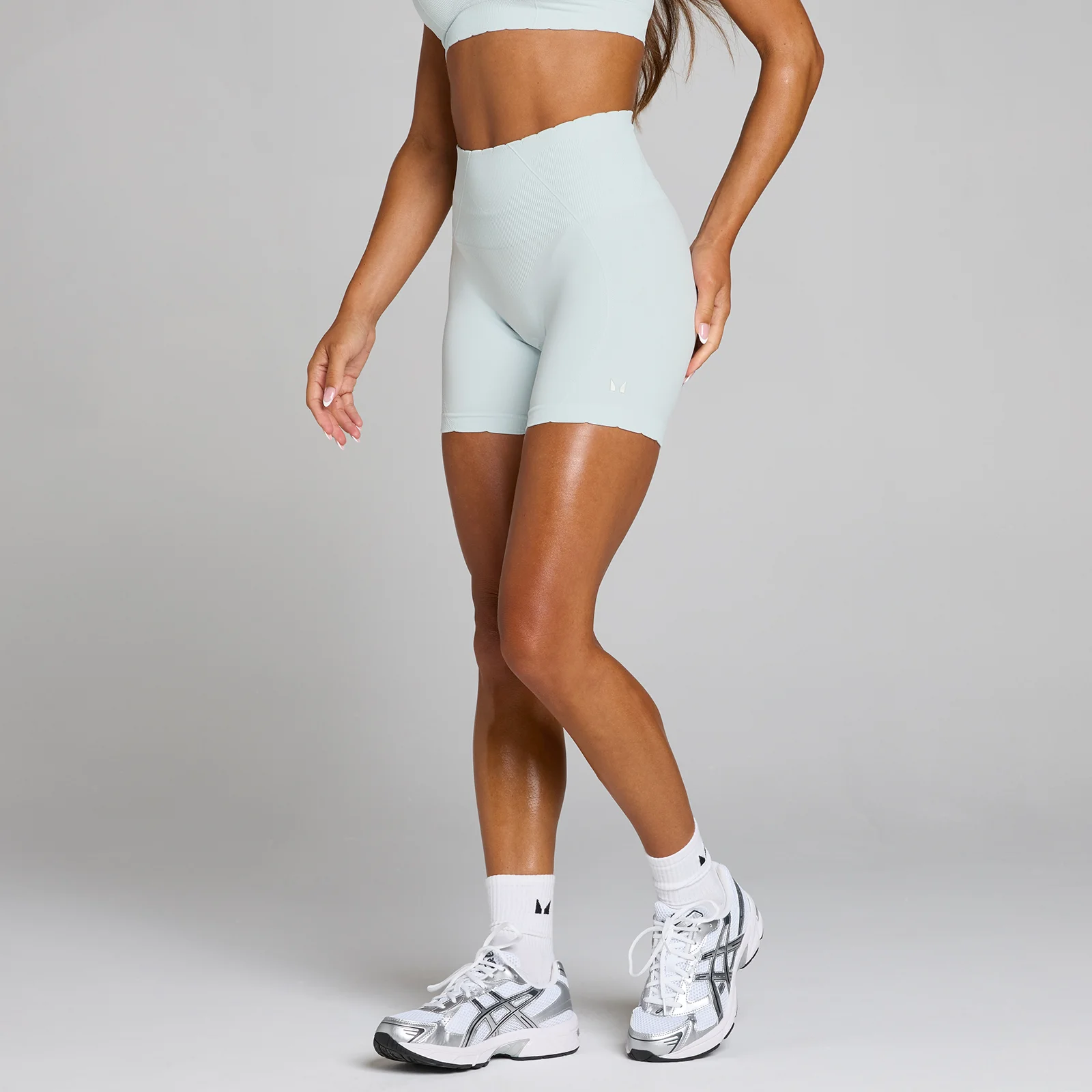 MP Women's Tempo Ultra Seamless Cycling Shorts - Blue Aura - M Bilde 1