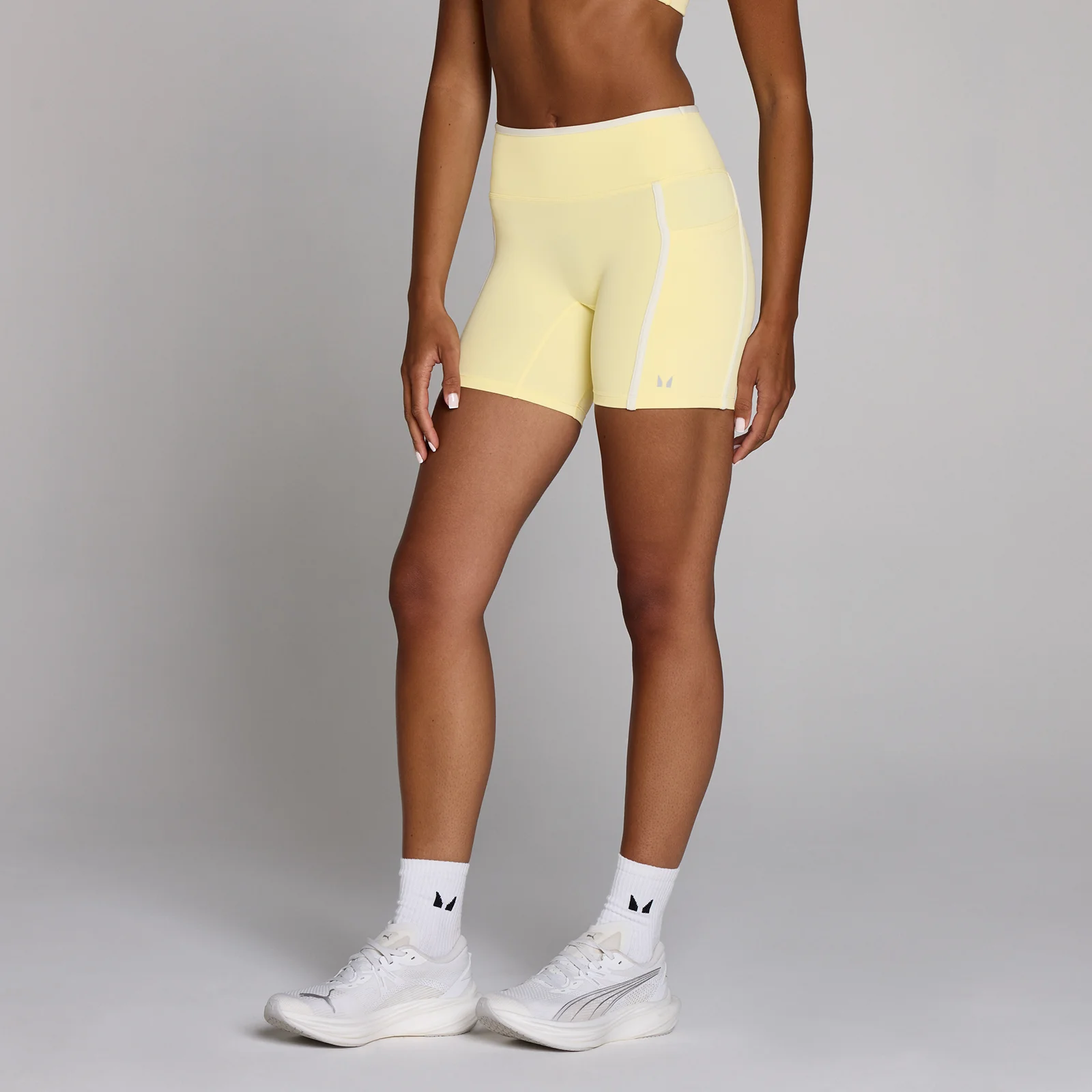 MP Women's Velocity Contrast Cycling Shorts - Buttercream - S Bilde 1