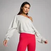 MP Women's Lift Off The Shoulder Sweatshirt - Grey Marl