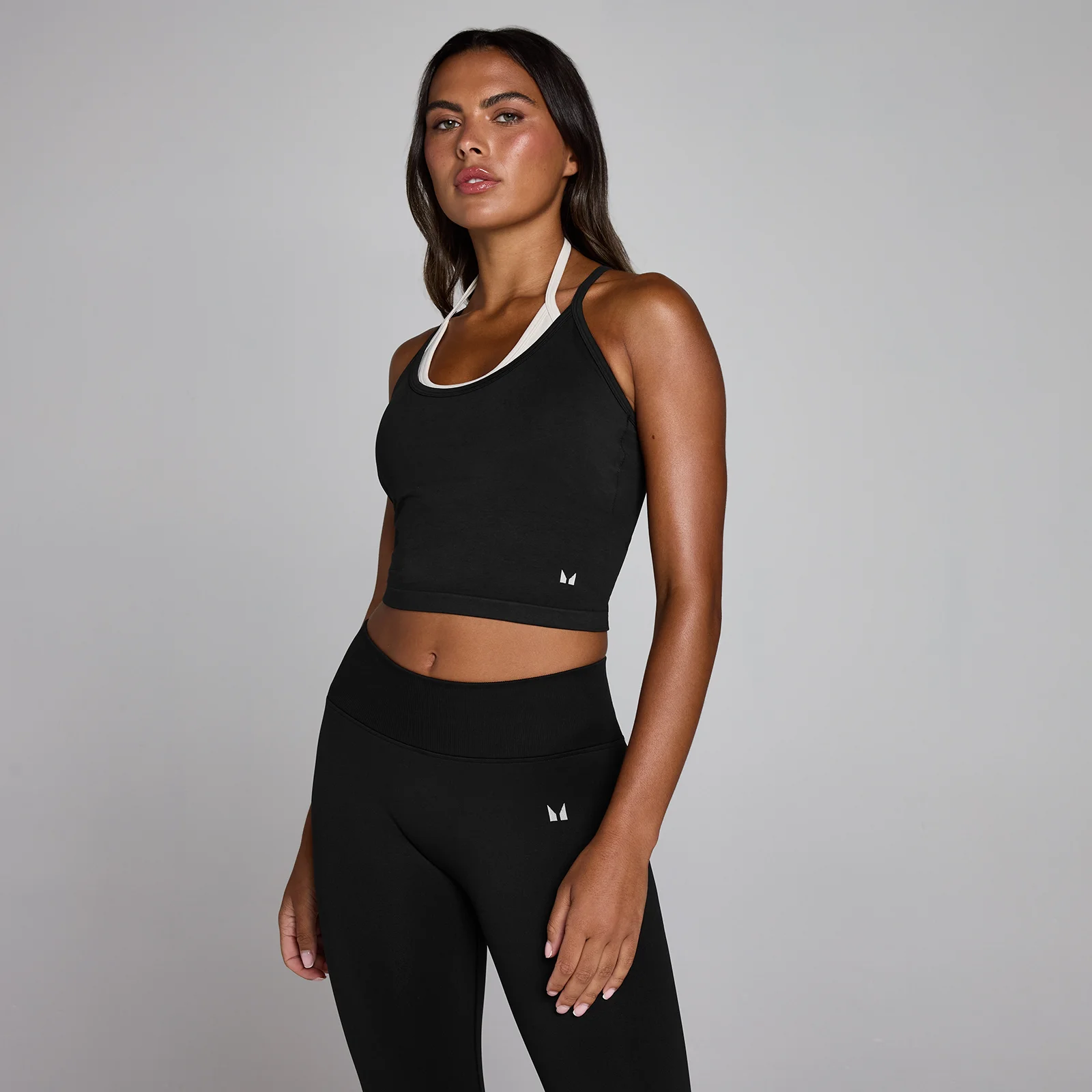 MP Women's Seamless Layered Vest - Washed Black - XS Bilde 1