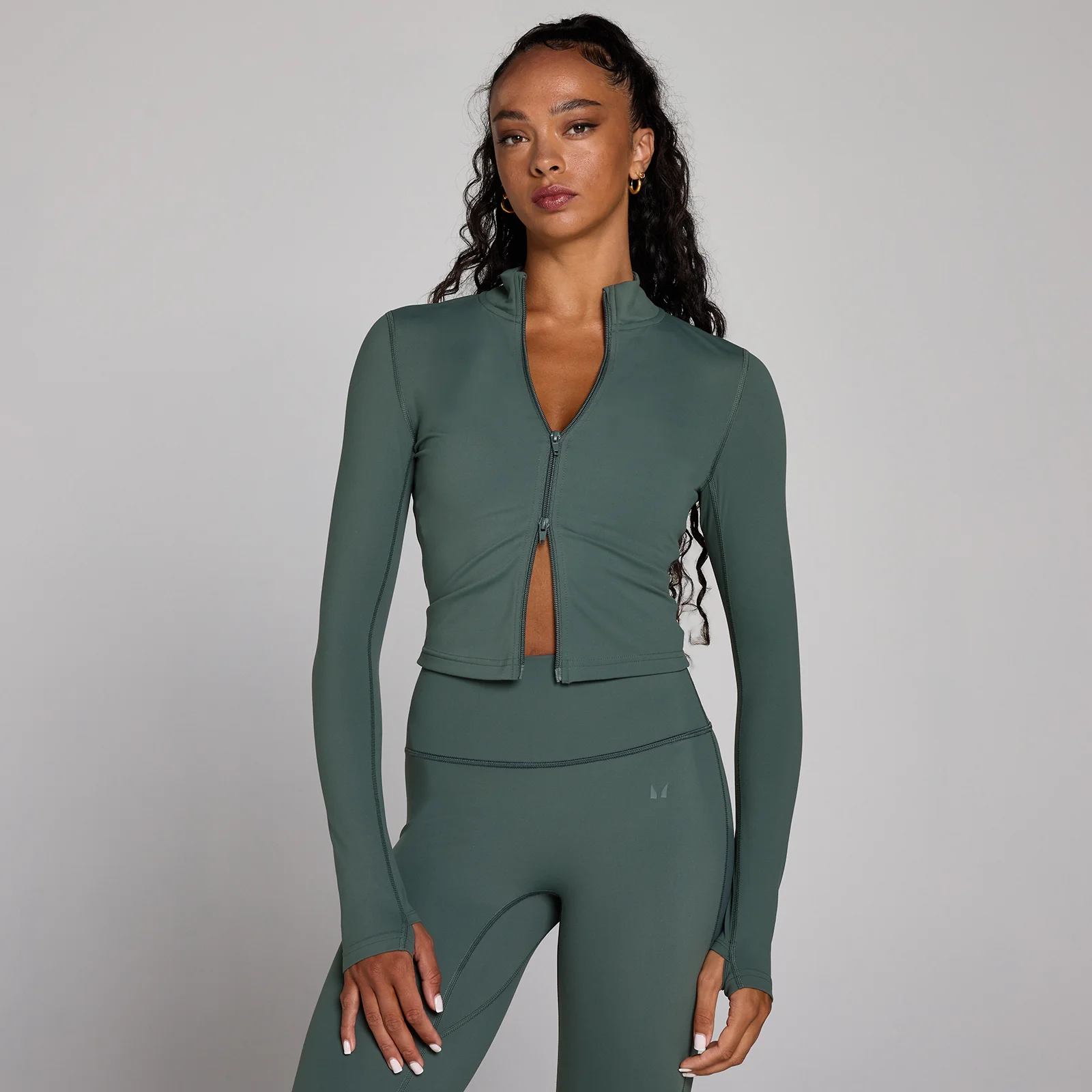 MP Women's Tempo Cropped Jacket - Cloudy Green - S Bilde 1