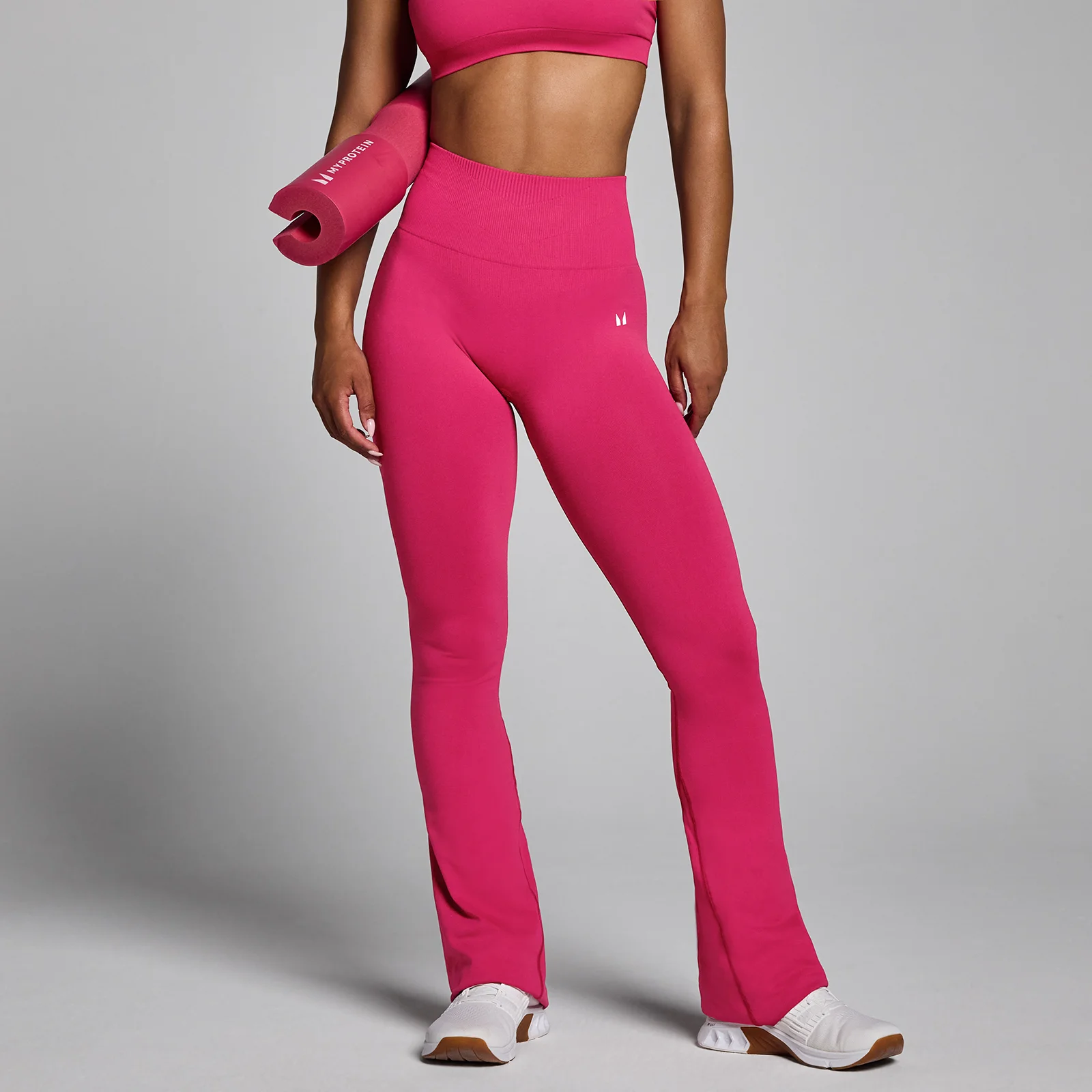 MP Women's Tempo Seamless Flared Leggings - Bold Berry - S Bilde 1