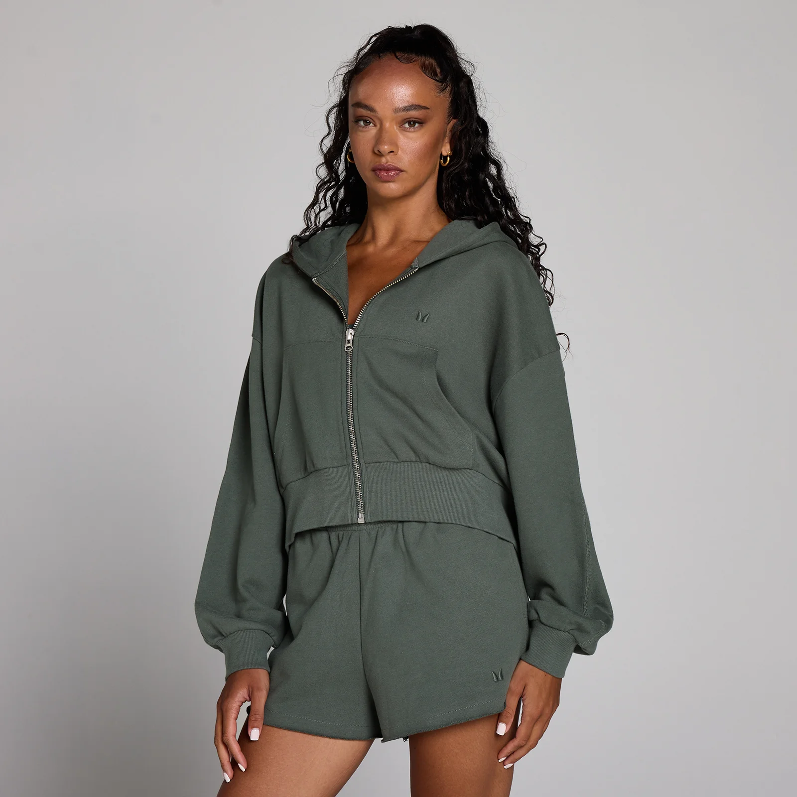 MP Women's Lifestyle Zip Through Hoodie - Cloudy Green - M Bilde 1