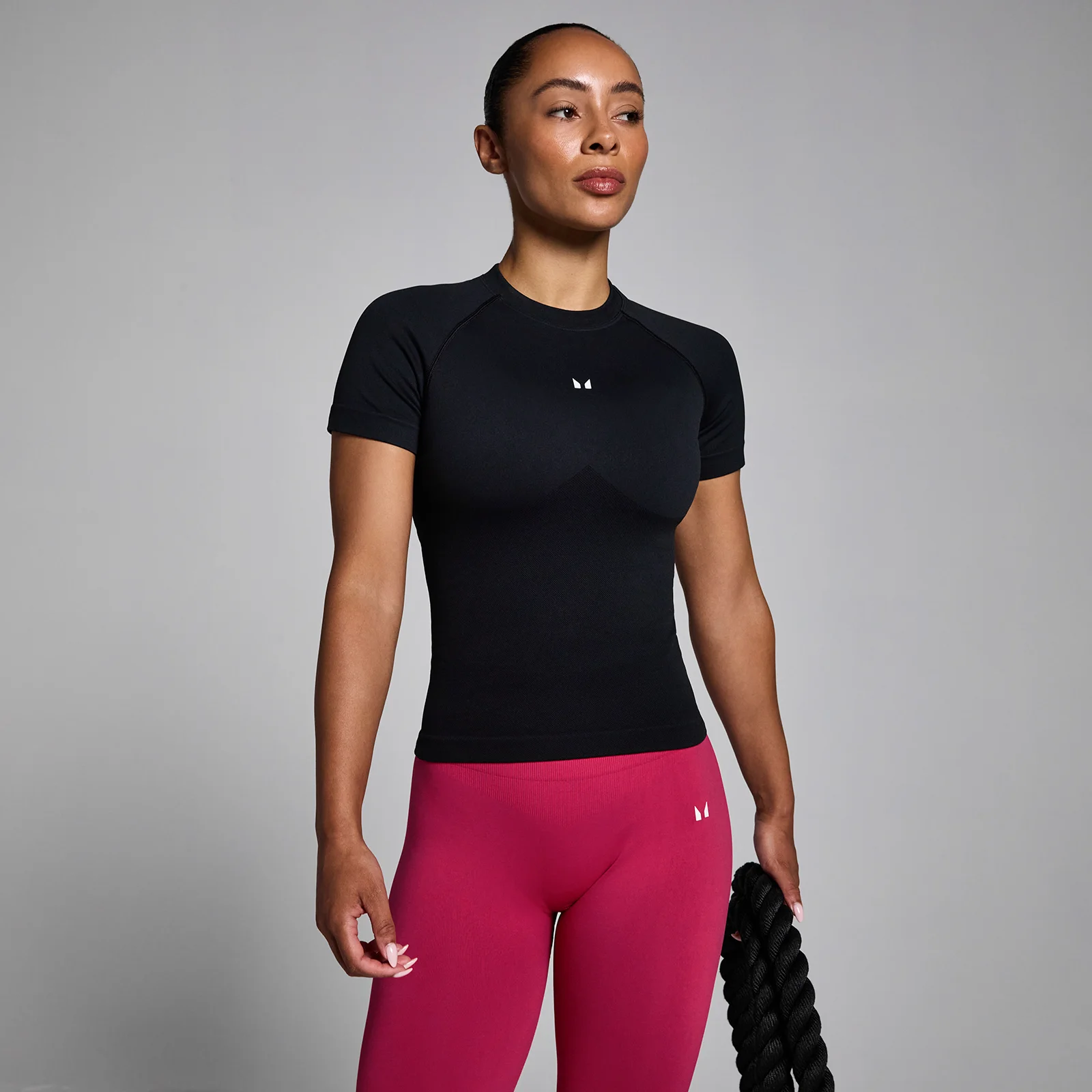MP Women's Lift Seamless Body Fit T-Shirt - Black - M Bilde 1