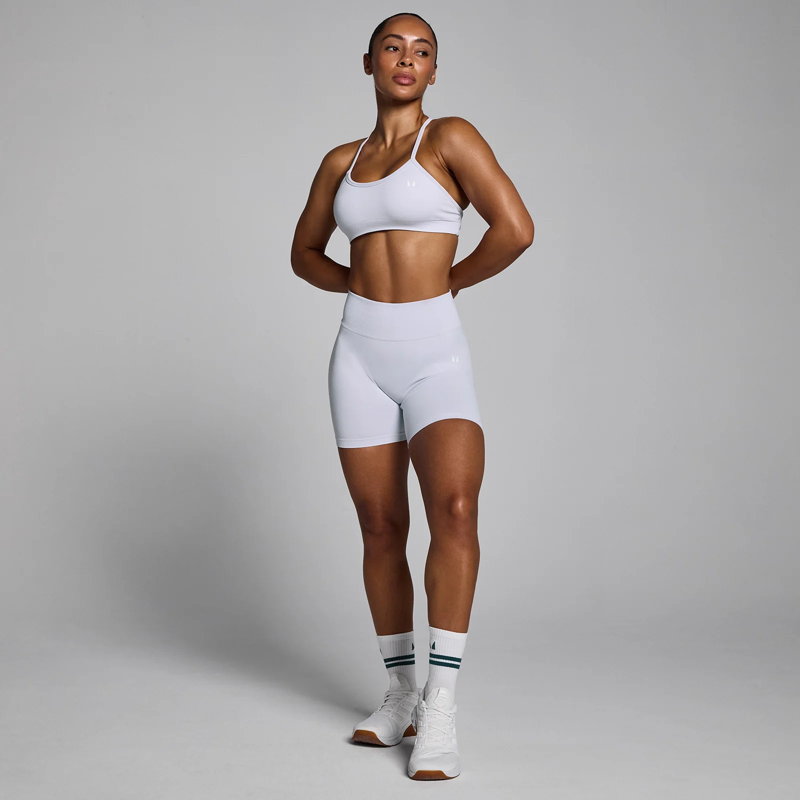 MP Women's Lift Seamless Shorts - Chalk Dust - S Bilde 3