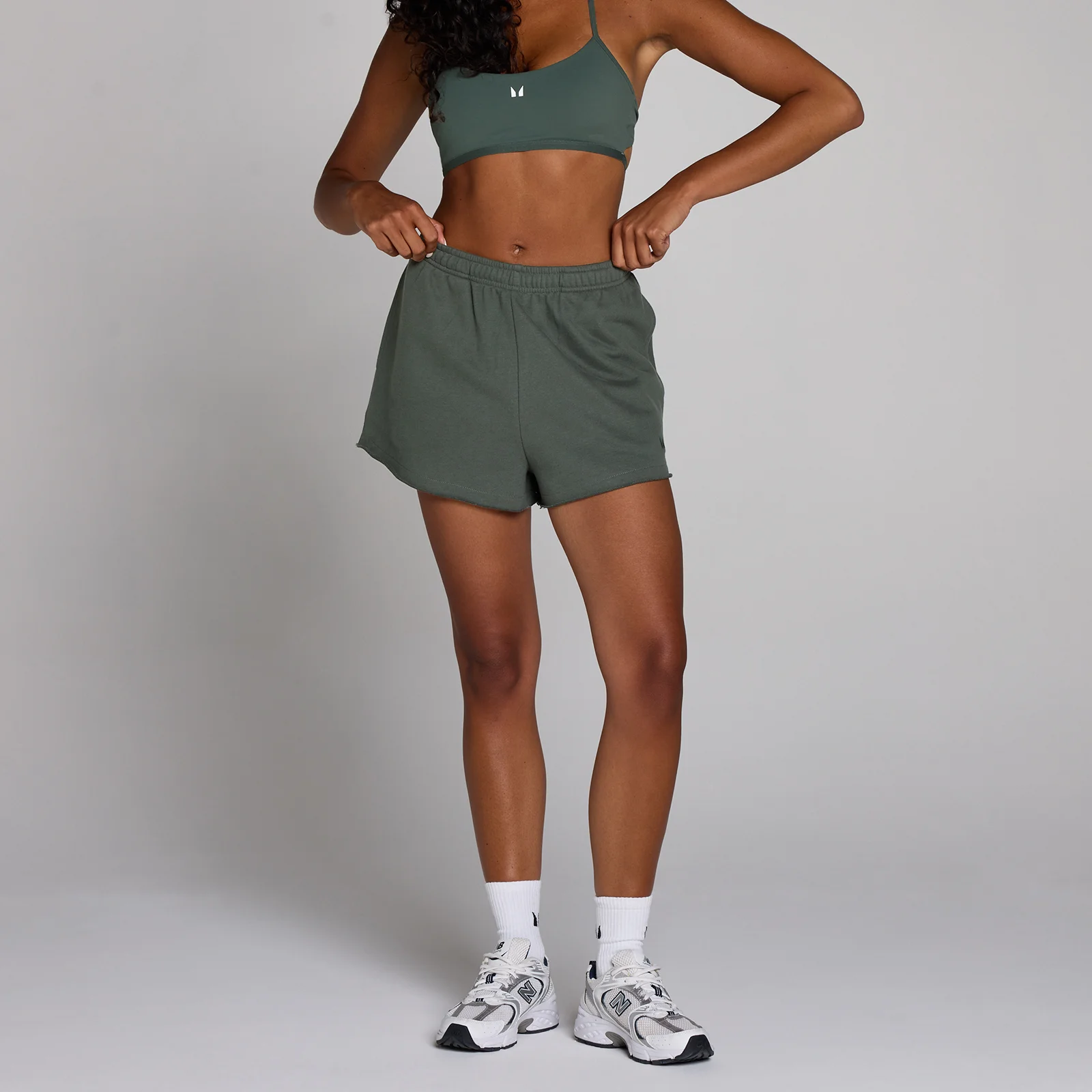 MP Women's Lifestyle Sweatshorts - Cloudy Green - S Bilde 1