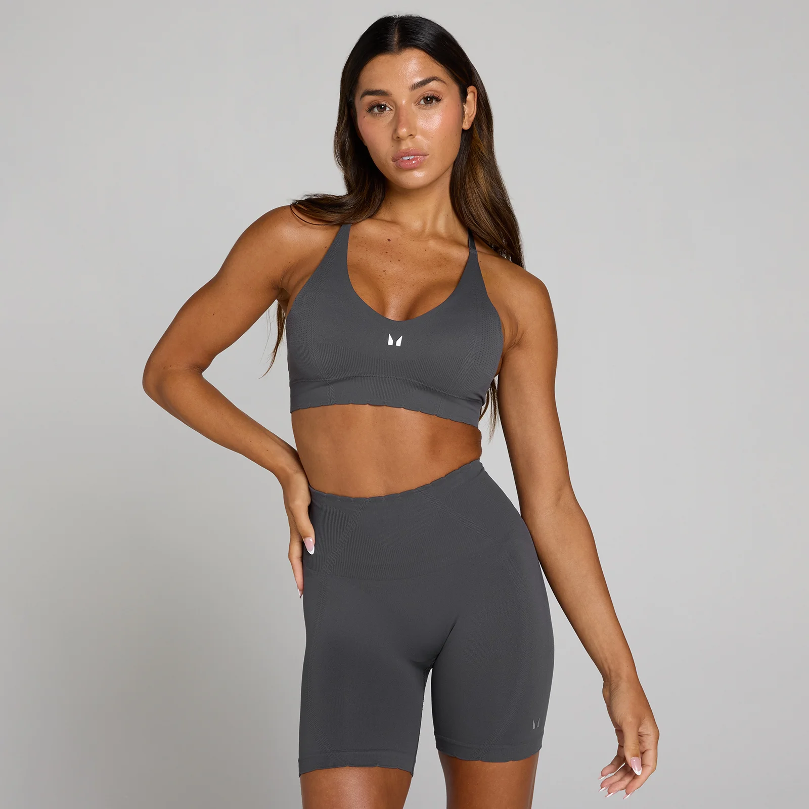 MP Women's Tempo Ultra Seamless Sports Bra - Robust Grey - XS Bilde 1