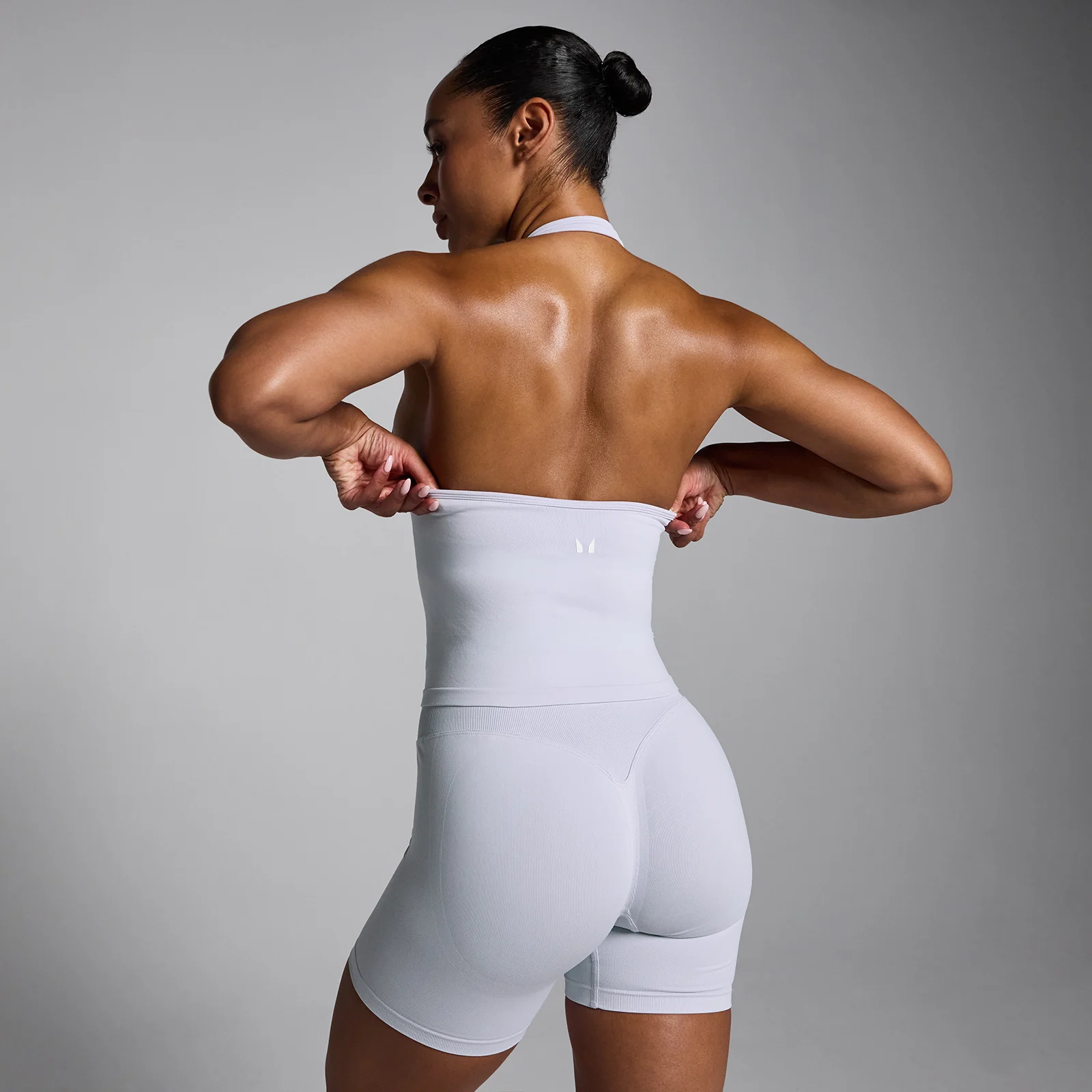 MP Women's Tempo Seamless Halter Neck Vest - Chalk Dust - S Bilde 2