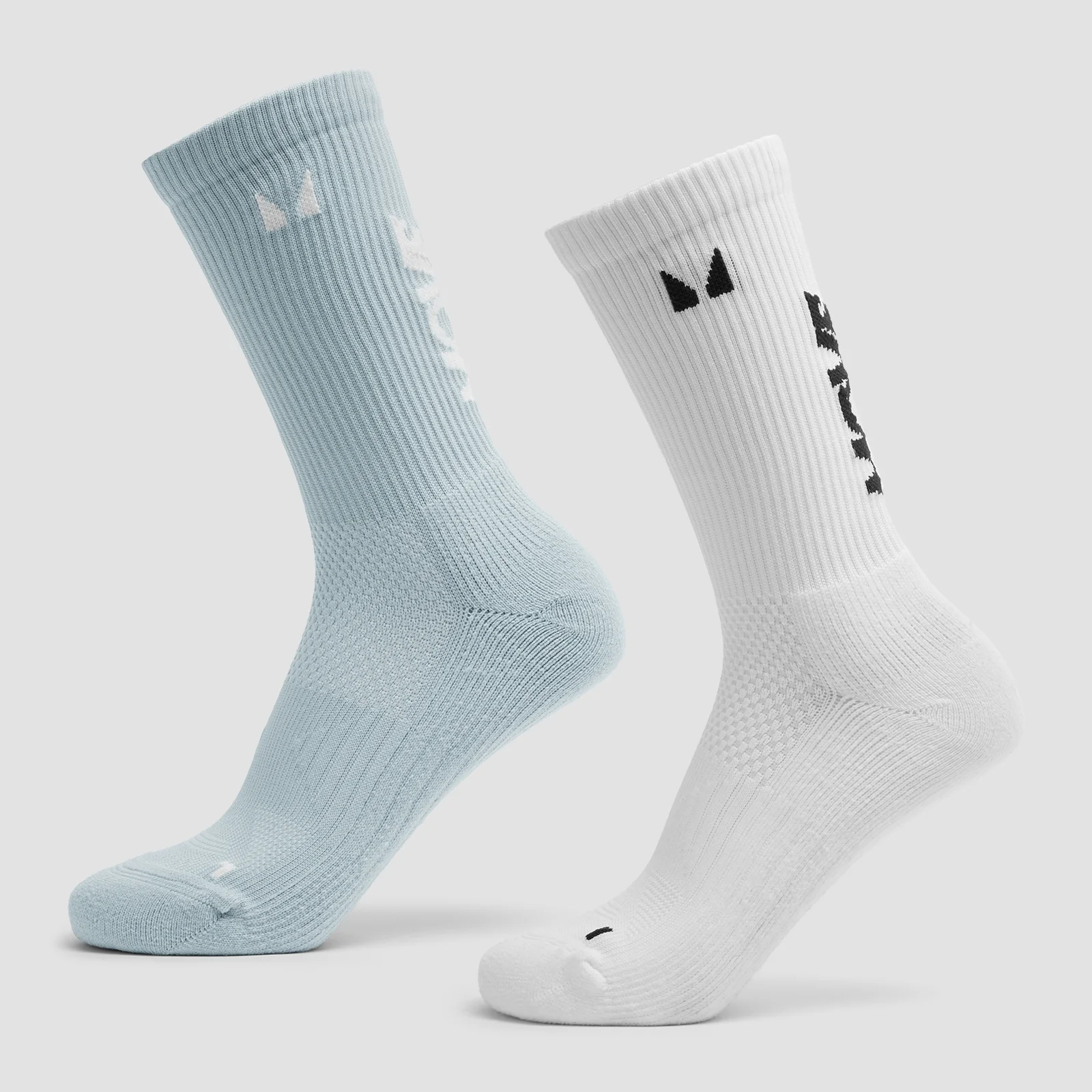 MP Move Club Running Socks (2 pack) - Baby Blue/White - UK 9-11 Bilde 1