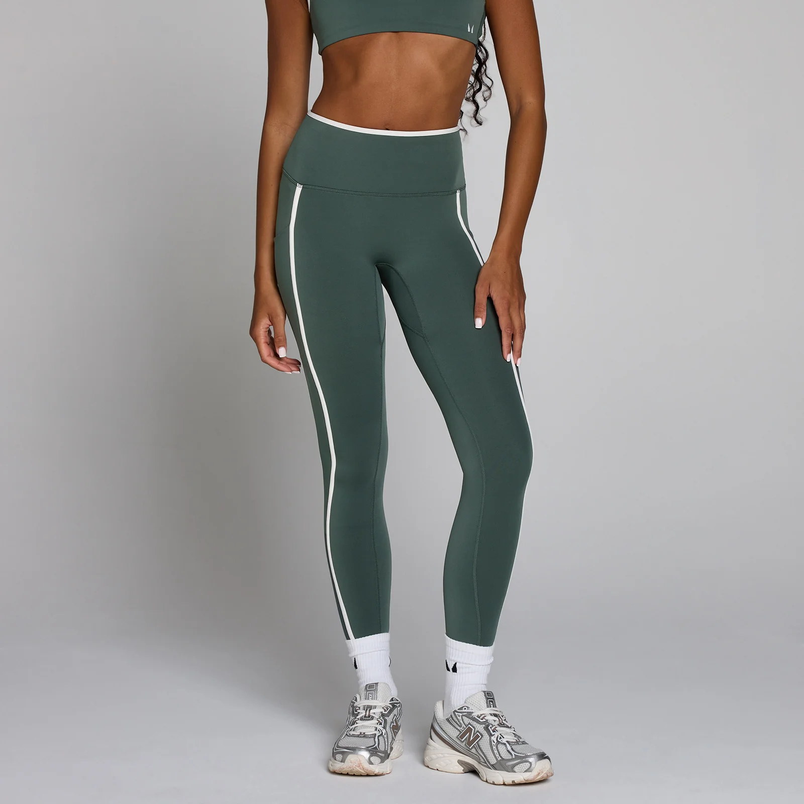MP Women's Velocity Contrast Legging - Cloudy Green - M Bilde 1