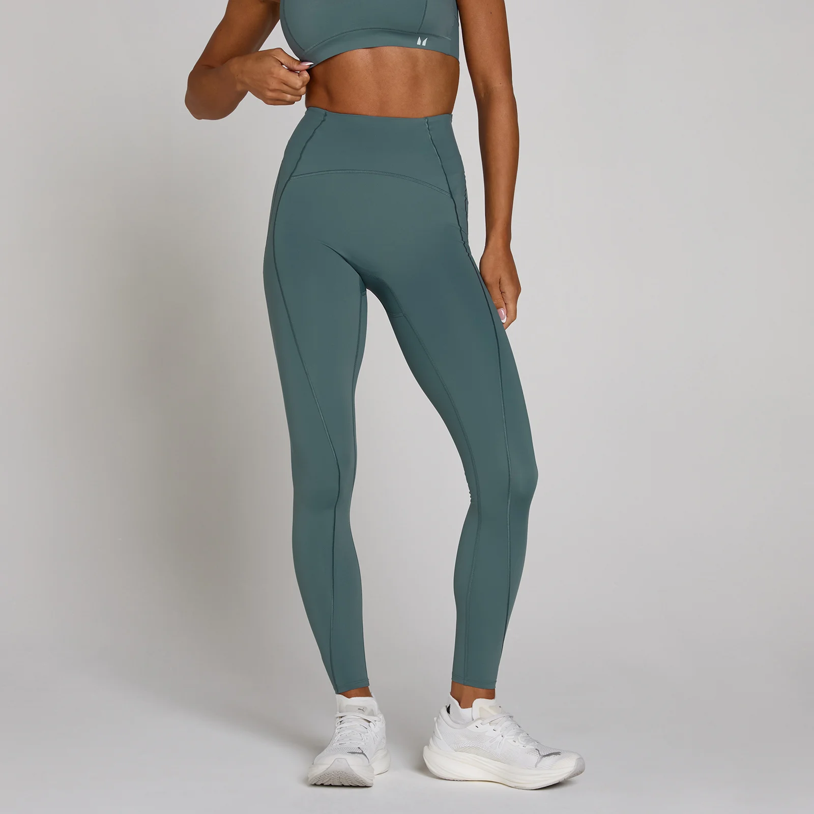 MP Women's Tempo Ultra Curved Stitch Leggings - Future Blue - L Bilde 1