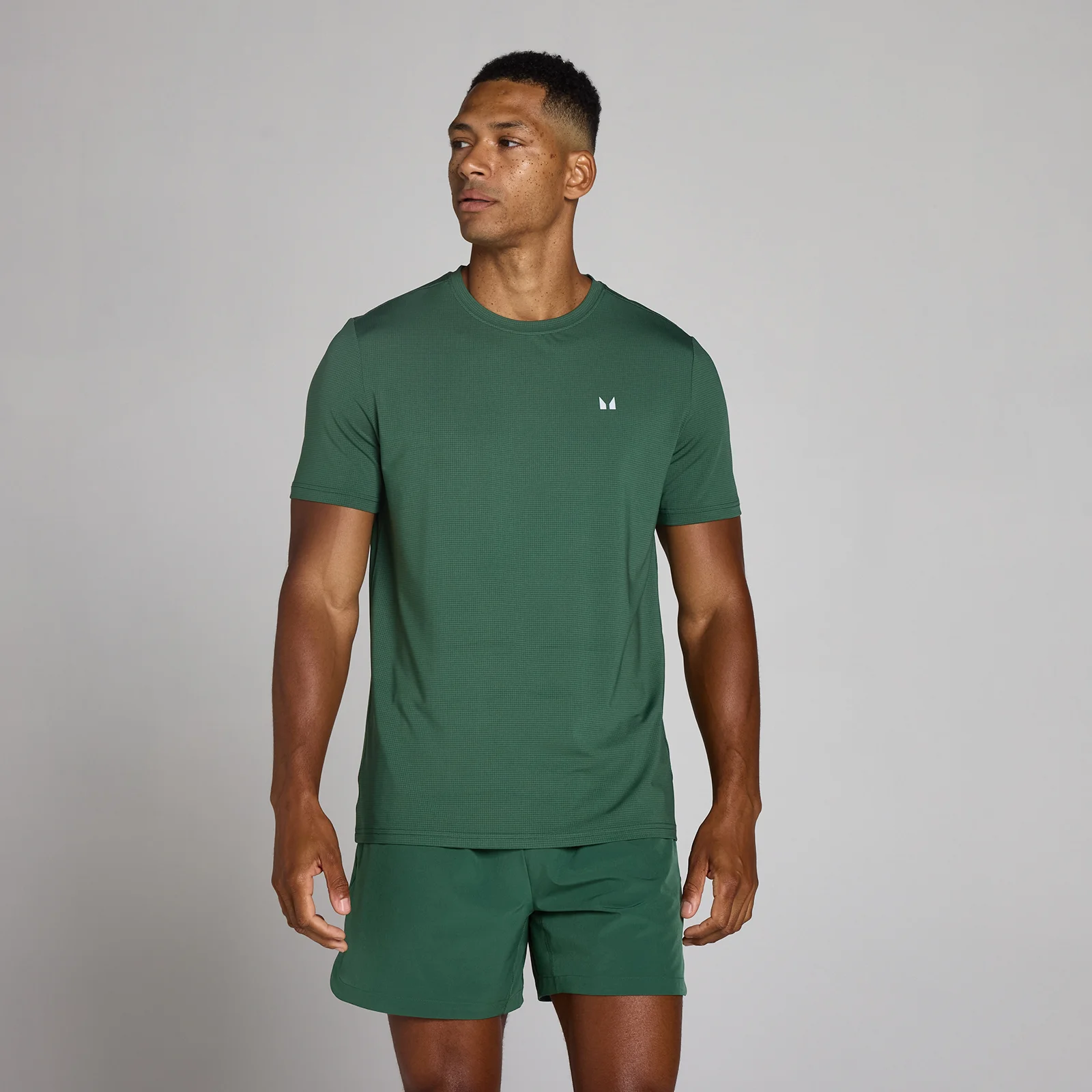 MP Men's Training Grid T-Shirt - Racing Green - M Bilde 1