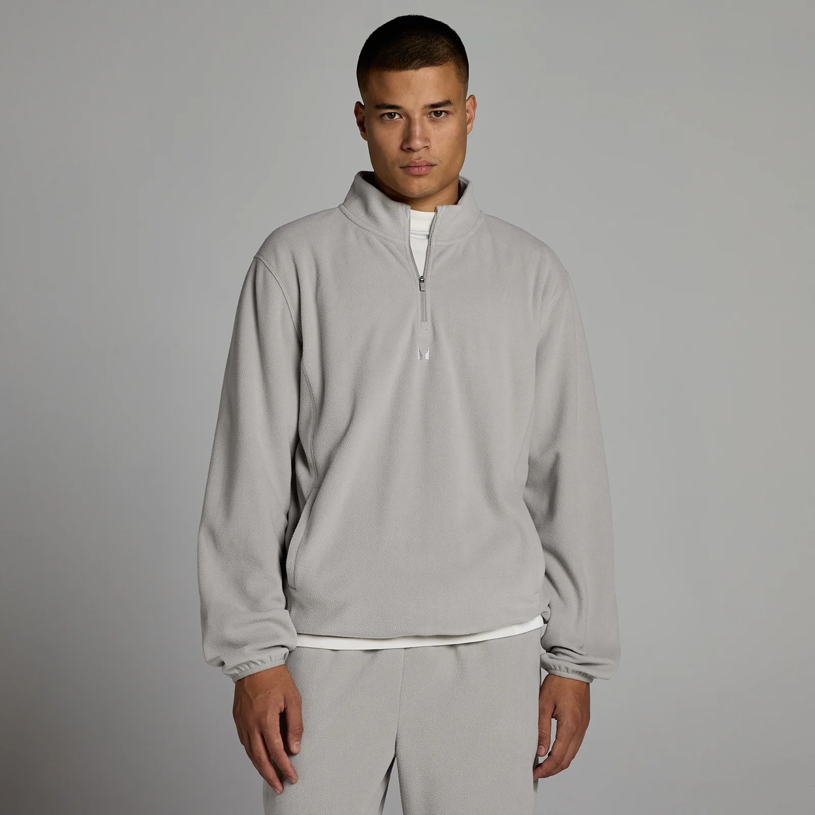 MP Men's Fleece 1/4 Zip - Sustained Grey - XS Bilde 1