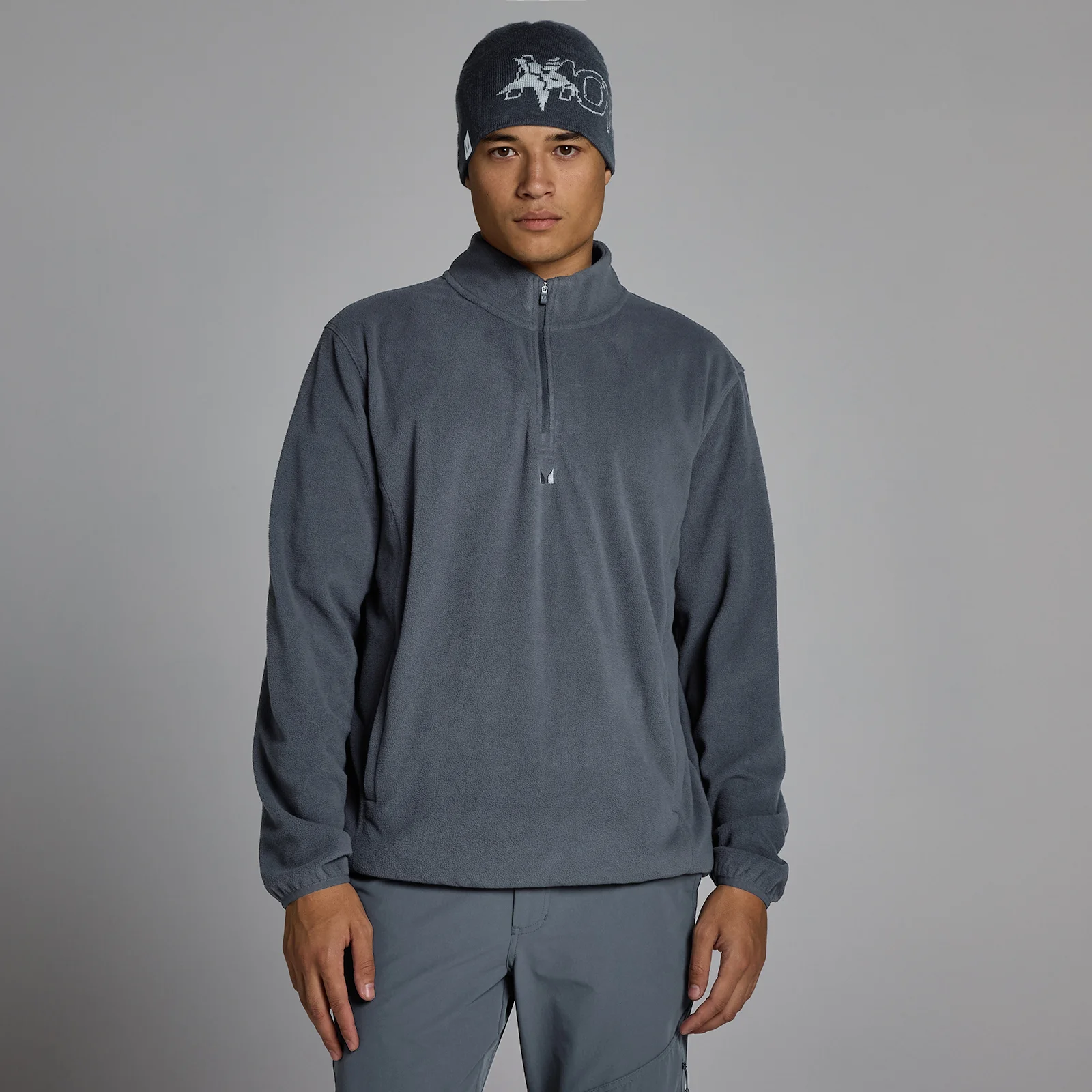 MP Men's Fleece 1/4 Zip - Granite - M Bilde 1