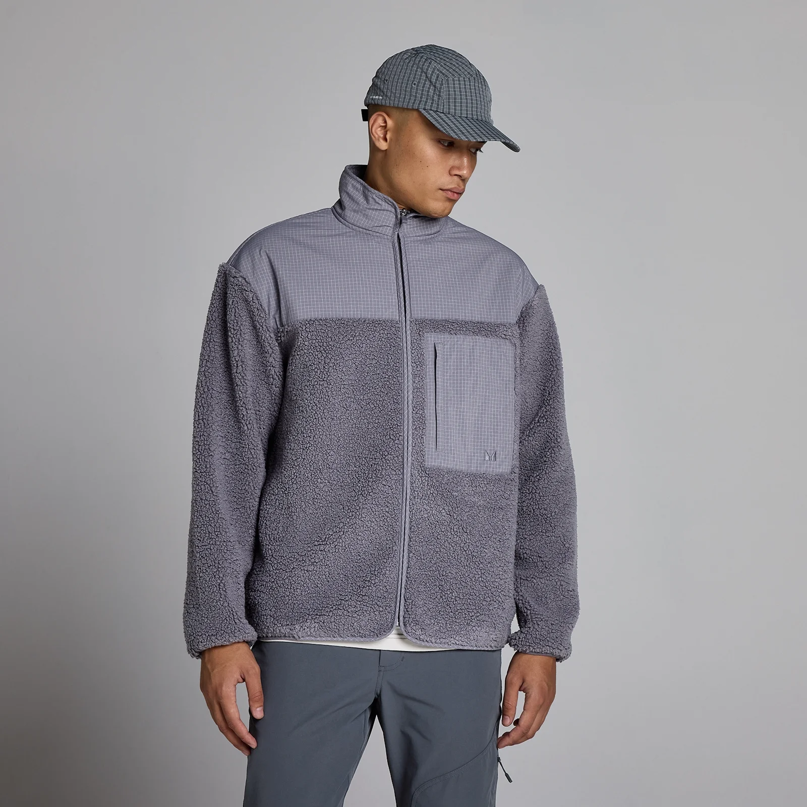 MP Men's Borg Fleece - Dark Heather - XS Bilde 1