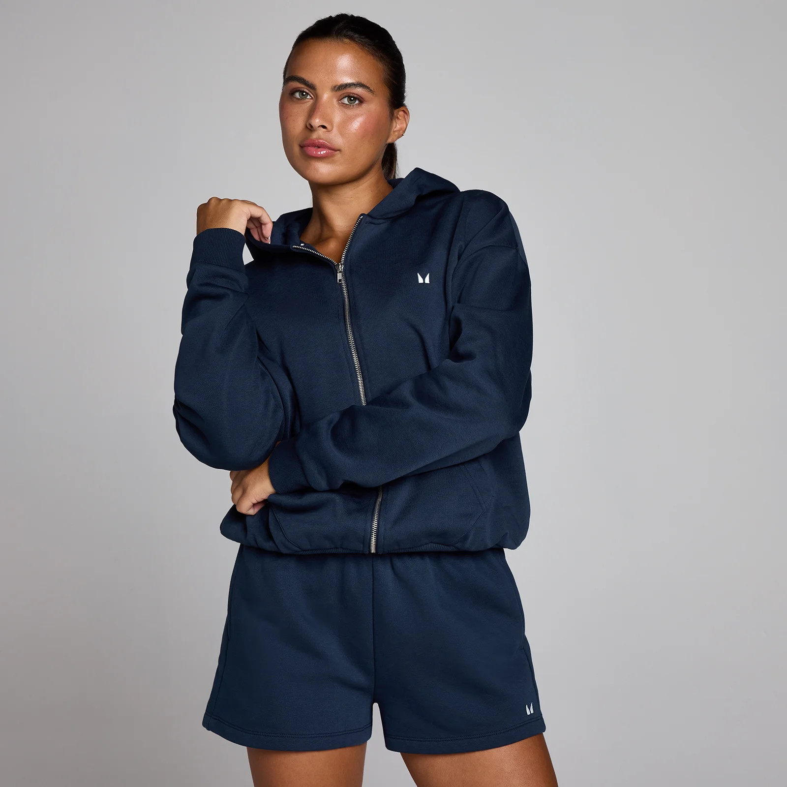 MP Women's Basics Zip Through Hoodie - Midnight - S Bilde 1